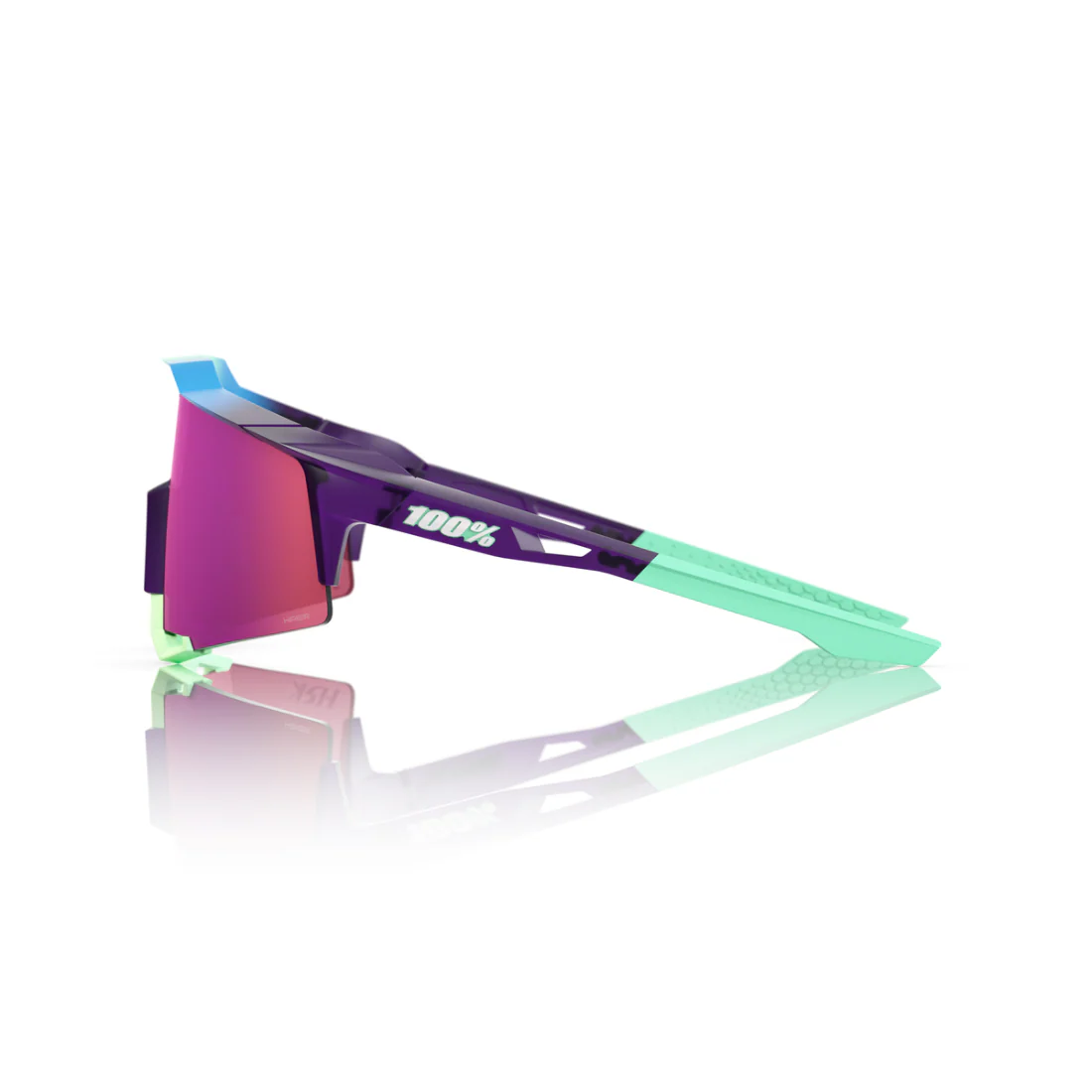 100% SPEEDCRAFT HSK Electric Purple - HiPER Dark Purple Mirror Lens - Image 3