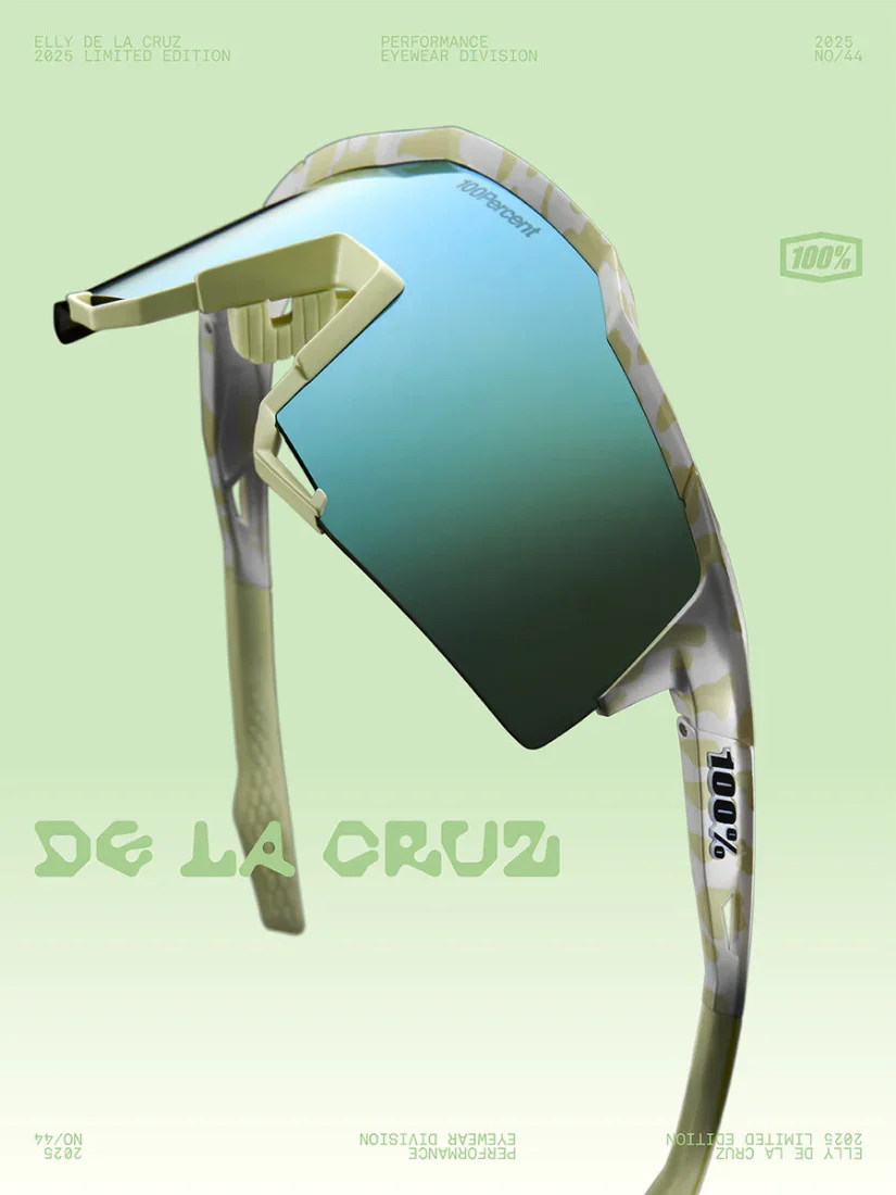 100% Speedcraft LE Elly De La Cruz Sunglasses - HiPER Blue Topaz Mirror Lens - Image 6