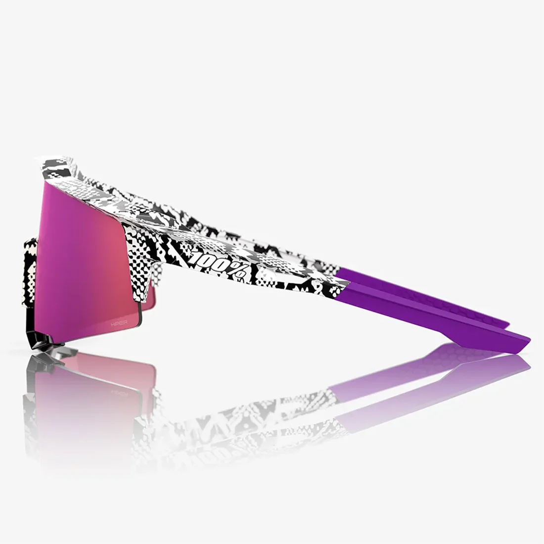 100% Speedcraft LE Elly De La Cruz Sunglasses - HiPER Dark Purple Mirror Lens - Image 3