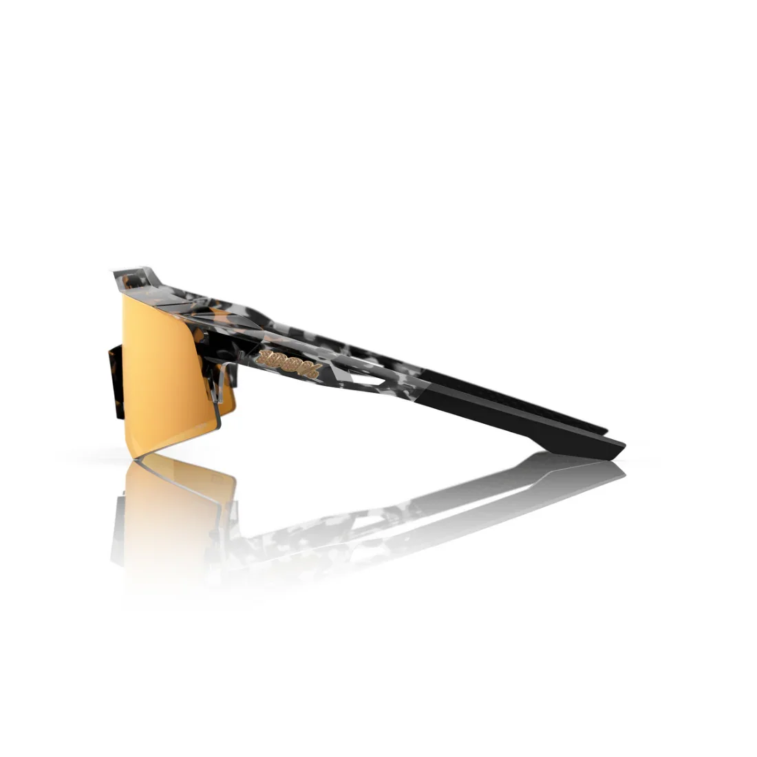 100% SPEEDCRAFT XS Money Mike 3 Polished Black Tortoise - HiPER 24K Gold Mirror Lens - Image 3
