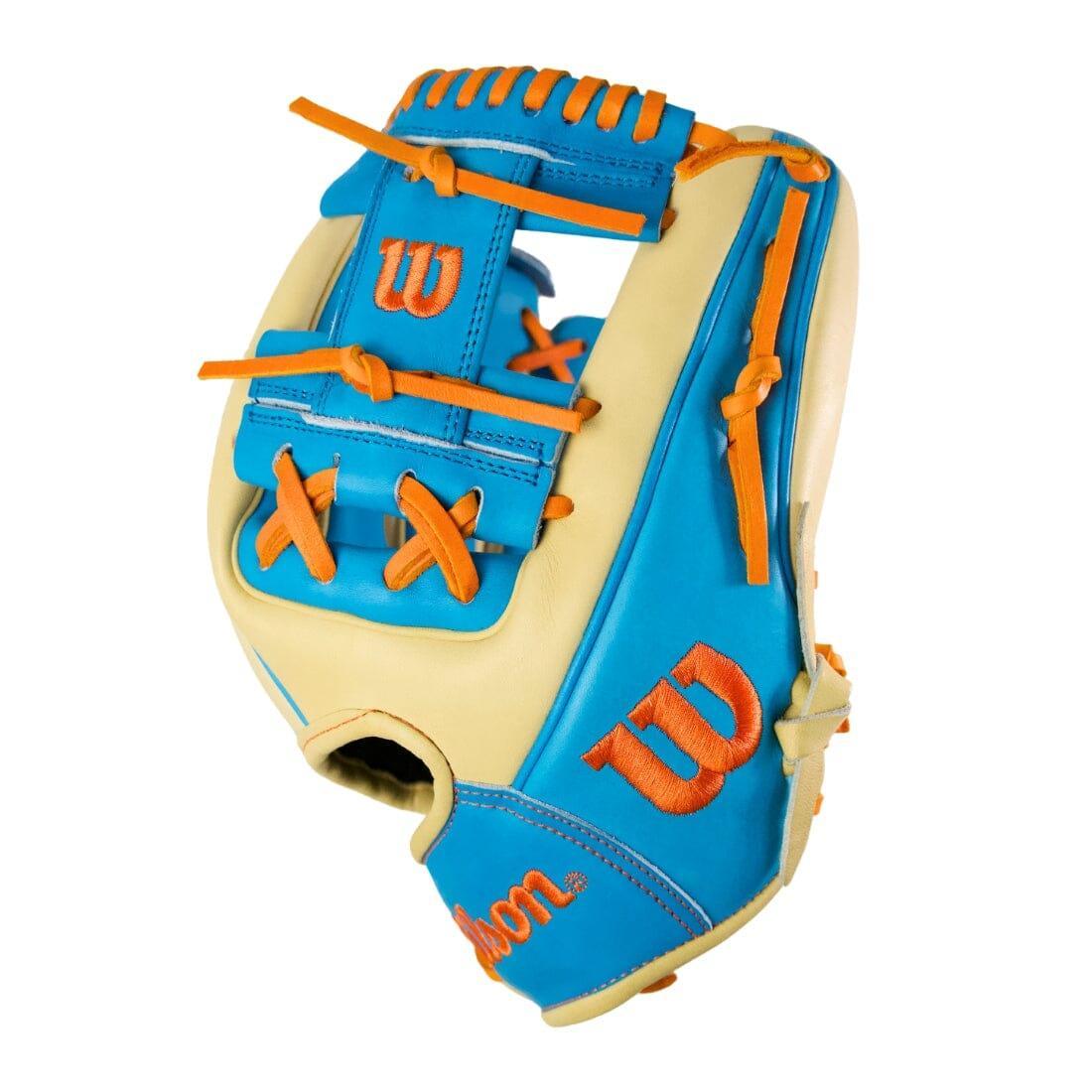 Wilson A2000 1786 "Flo Grown" 11.5" Infield Baseball Glove: Blonde/Orange/Blue - Image 3