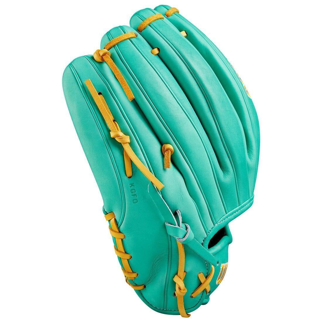 2024 Wilson A2000 B23 12" Pitcher's Baseball Glove: Seafoam & Yellow - Image 10