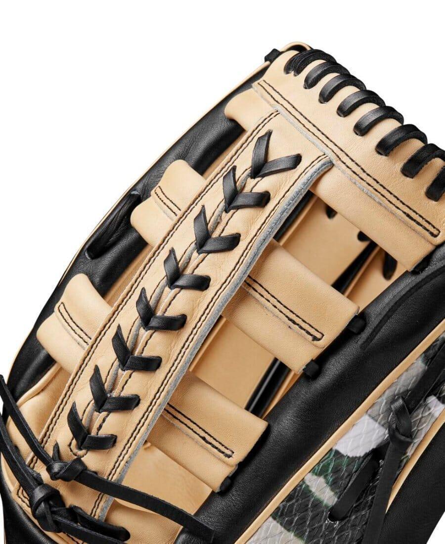 2024 Winter Wilson Camo A2000 1810 12.75” Outfield Baseball Glove: WBW1025271275 - Image 5