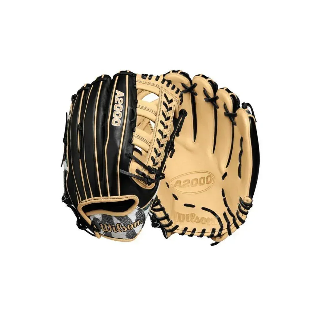 2024 Winter Wilson Camo A2000 1810 12.75” Outfield Baseball Glove: WBW1025271275 - Image 8