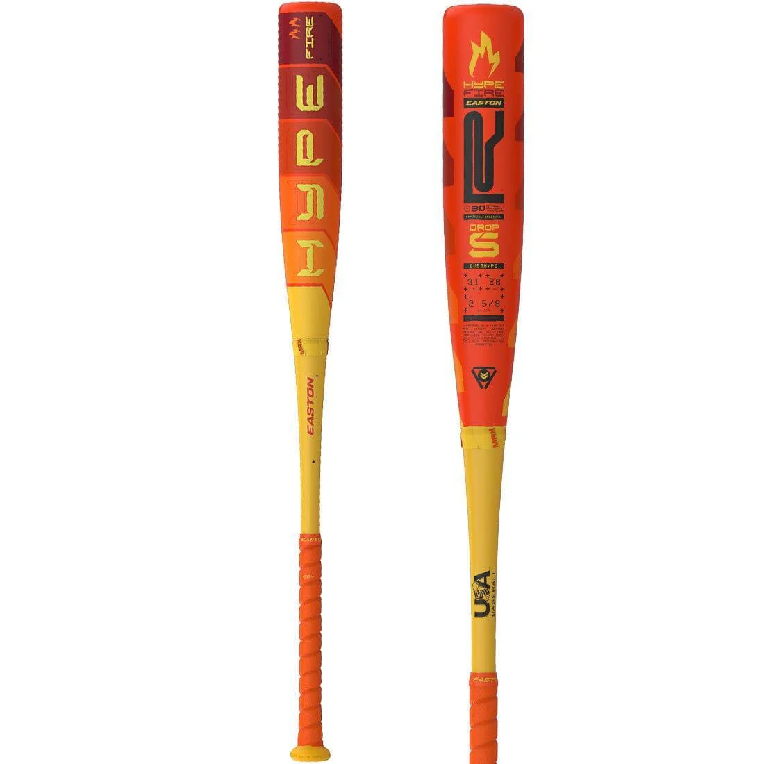 2025 Easton Hype Fire 2 5/8" USA Baseball Bat: -11, -10, -8, -5 - Image 6