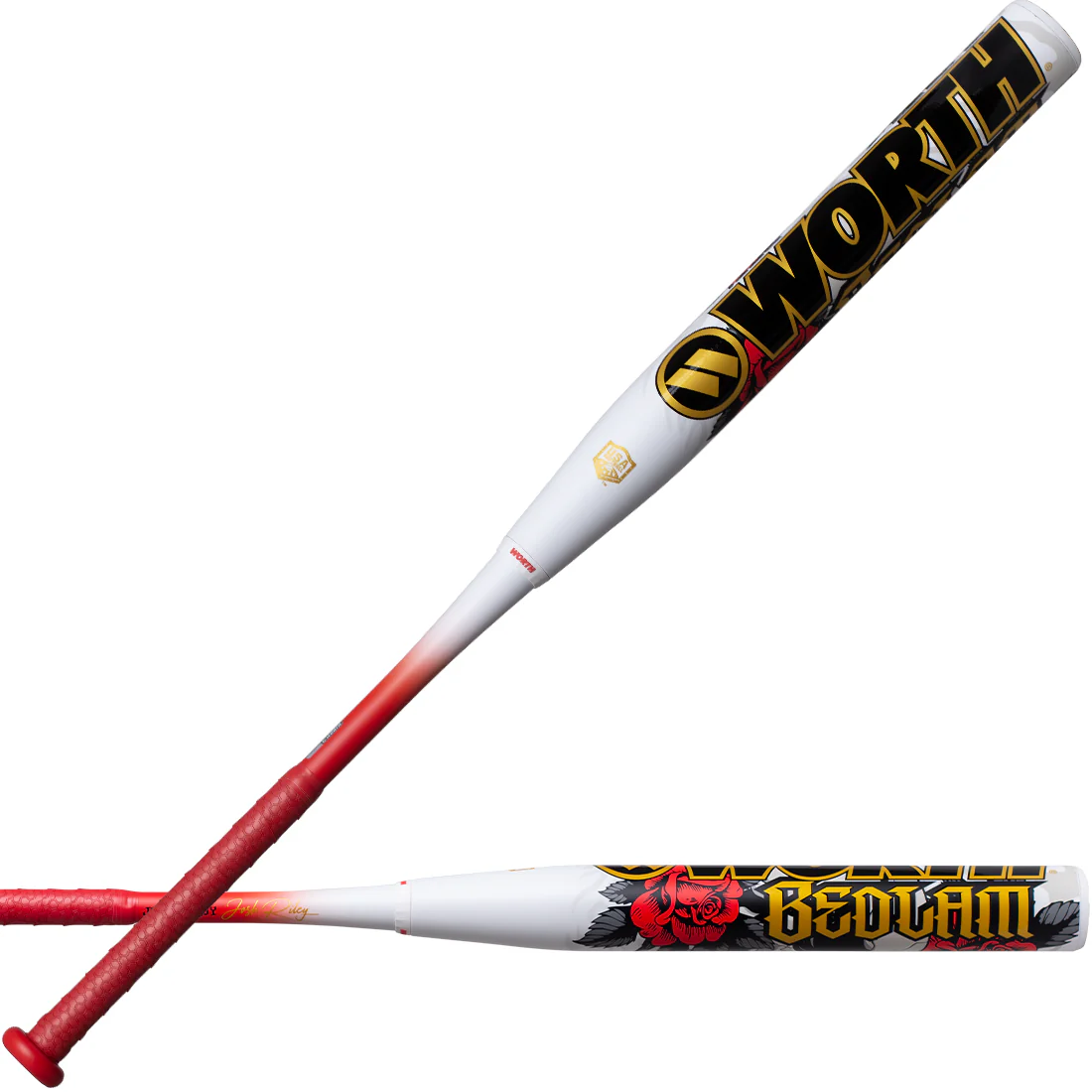 2026 Worth Bedlam Josh Riley 13.5" 2PC End Loaded USA Slowpitch Softball Bat: WSA6JRBEDL - Image 2