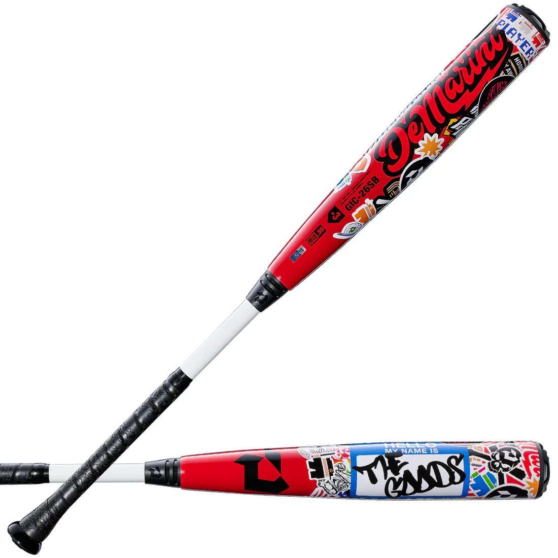 2026 DeMarini The Goods "Sticker Bomb" (-3) BBCOR Baseball Bat: WBD2653010 - Image 2