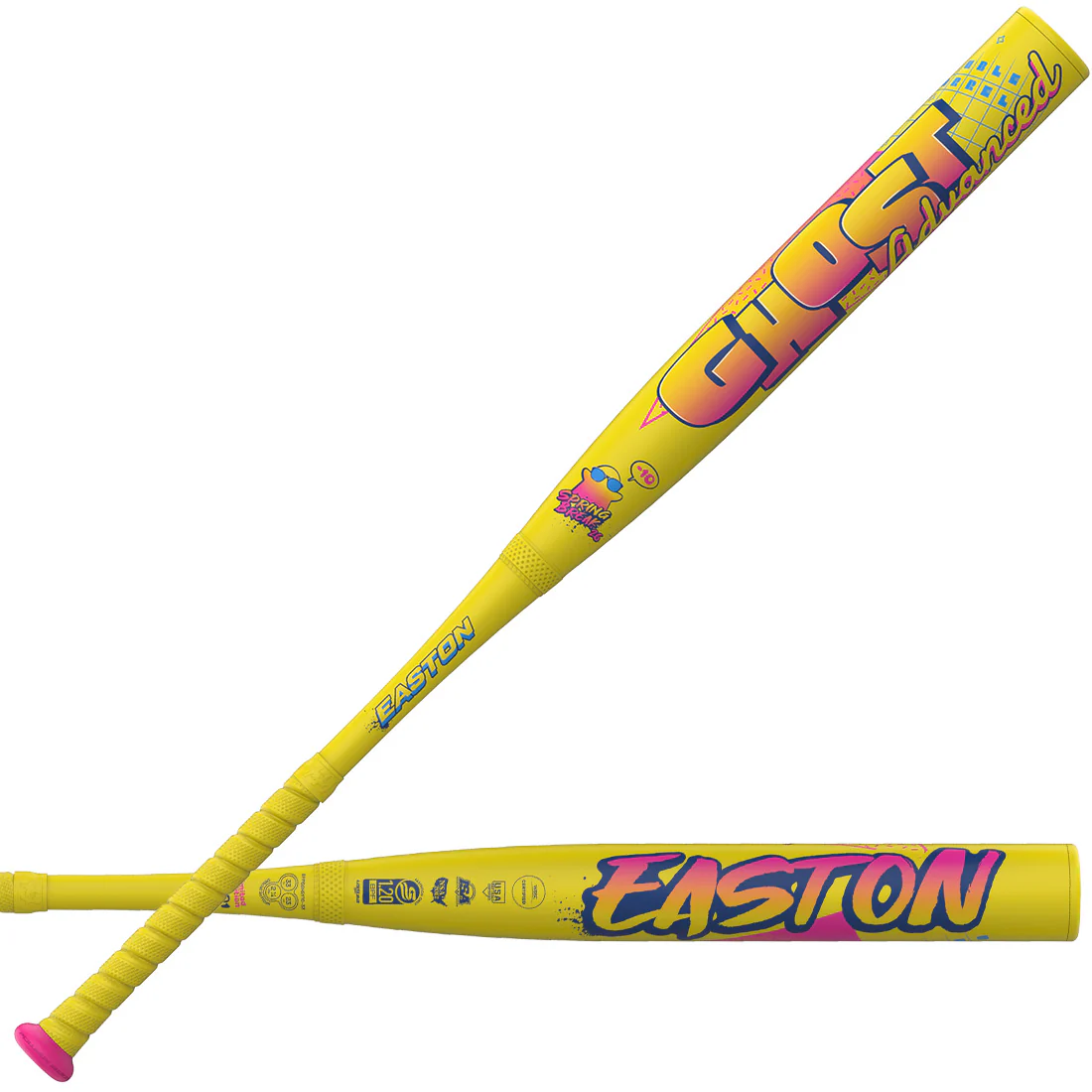 2026 Easton Ghost Advanced "Spring Break" Yellow Limited Edition Fastpitch Softball Bat: -11, -10 - Image 2