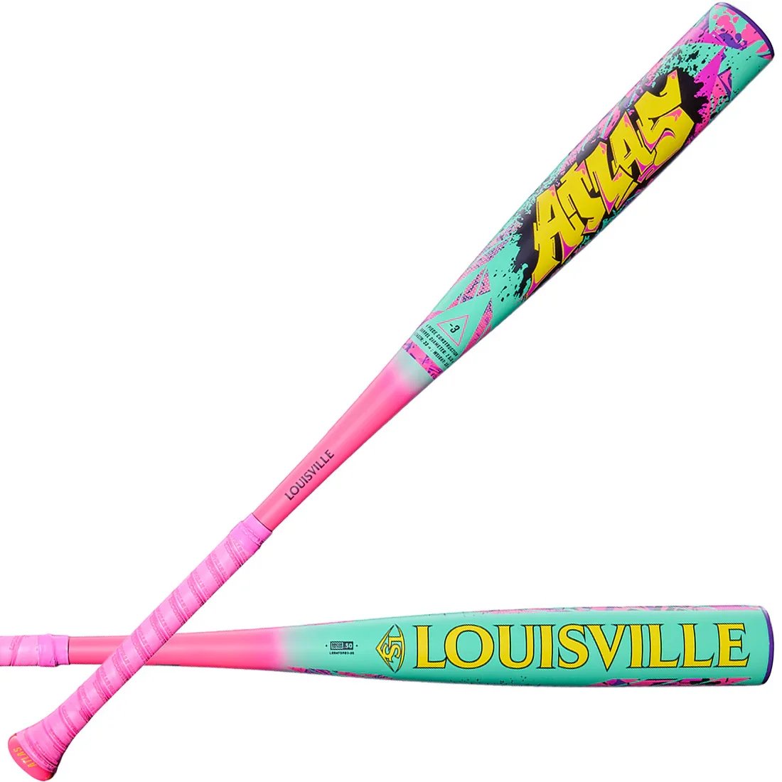 2026 Louisville Slugger Atlas Wildstyle (-3) BBCOR Baseball Ball Bat: WBL4178010 - Image 2