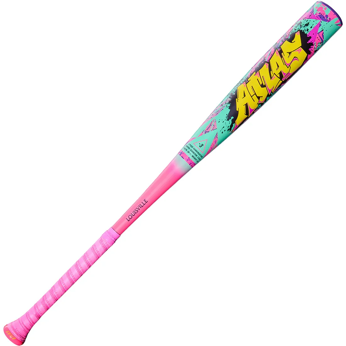 2026 Louisville Slugger Atlas Wildstyle (-3) BBCOR Baseball Ball Bat: WBL4178010 - Image 3