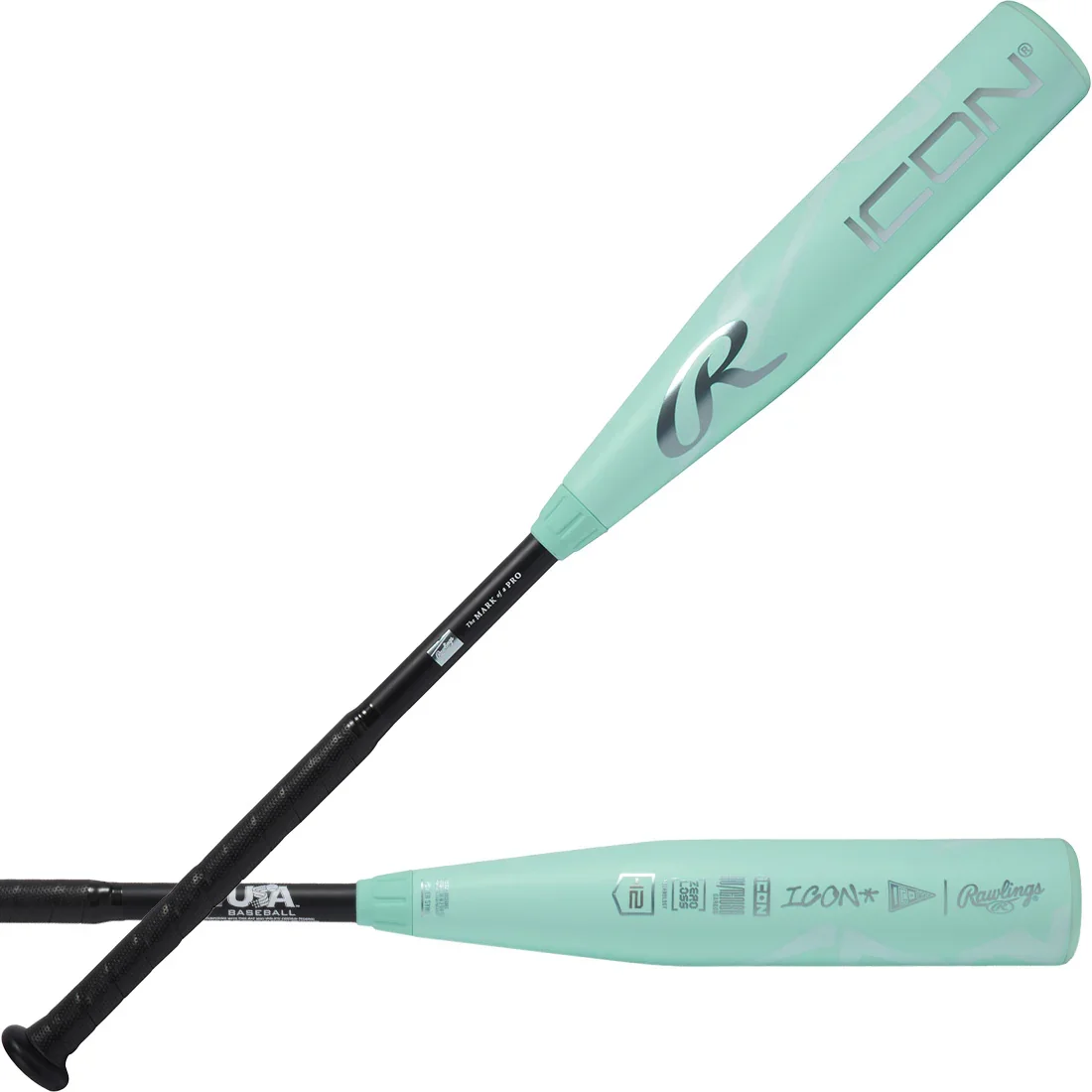 2026 Rawlings Icon 2 5/8" USA Baseball Bat: -12, -10, -8, -5 - Image 2