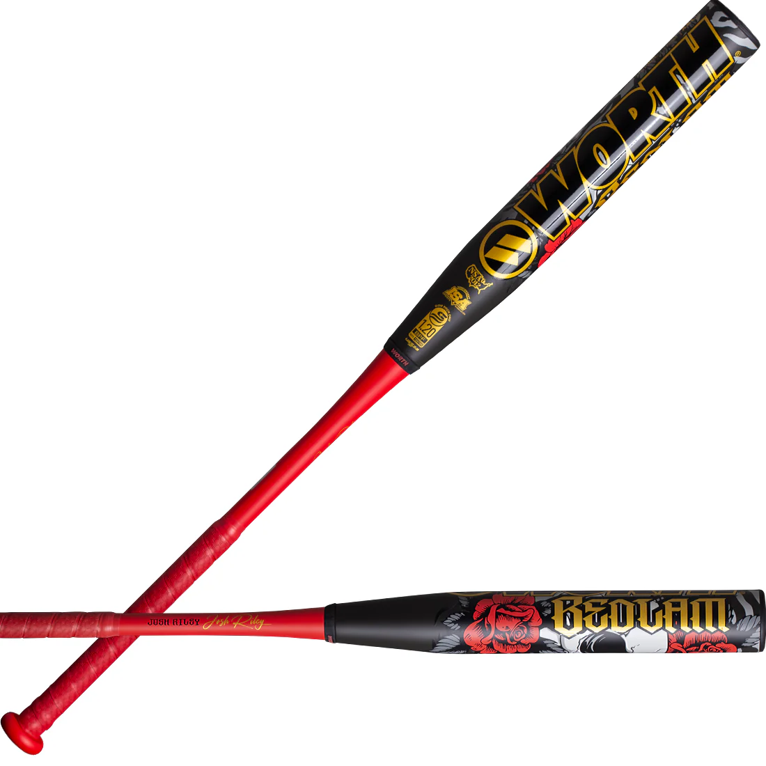 2026 Worth Bedlam Josh Riley XXL 12" 2PC End Load USSSA Slowpitch Softball Bat: WSU6JRB12X - Image 2