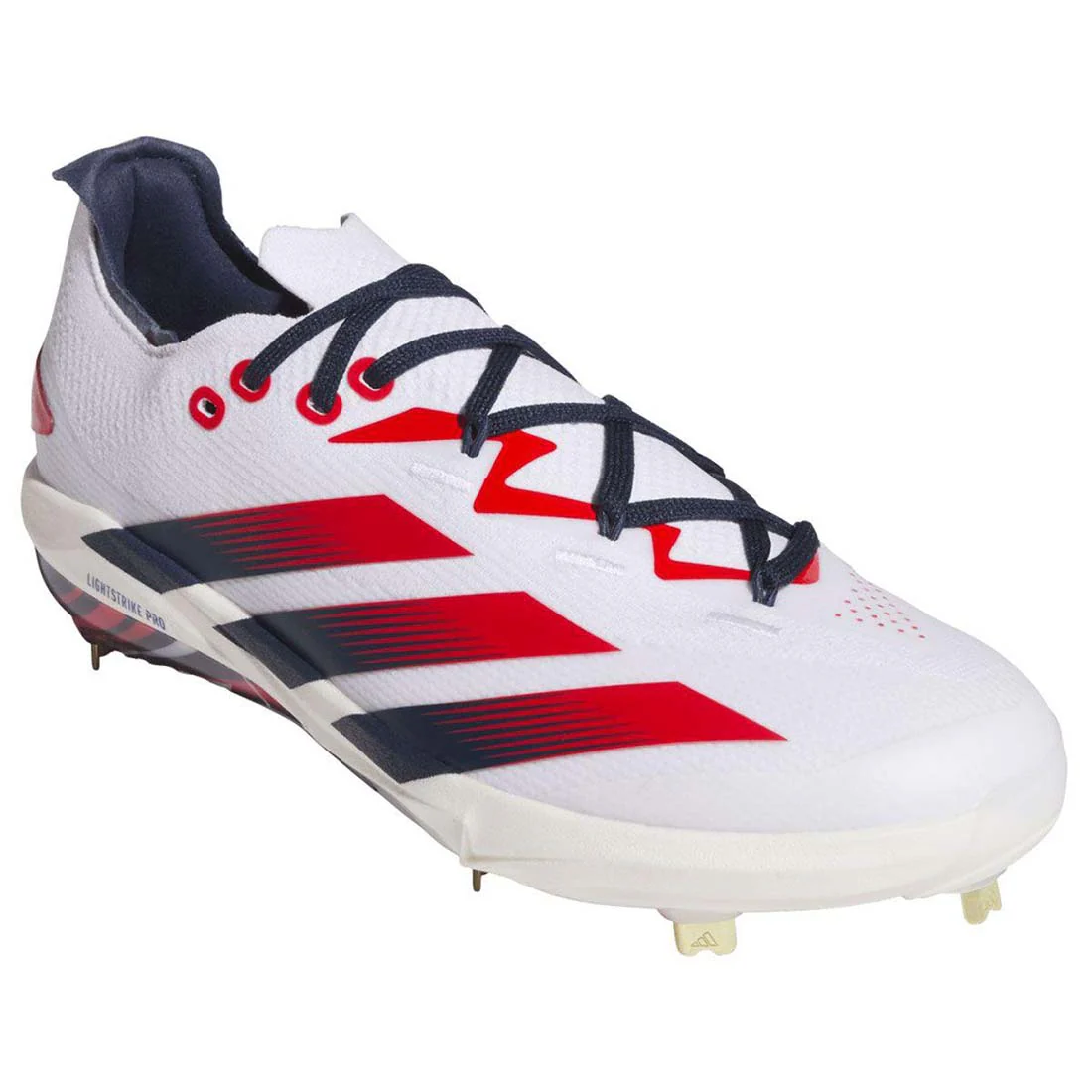adidas adizero Electric+ 2.0 USA Metal Baseball Cleats: KK1071 - Image 6