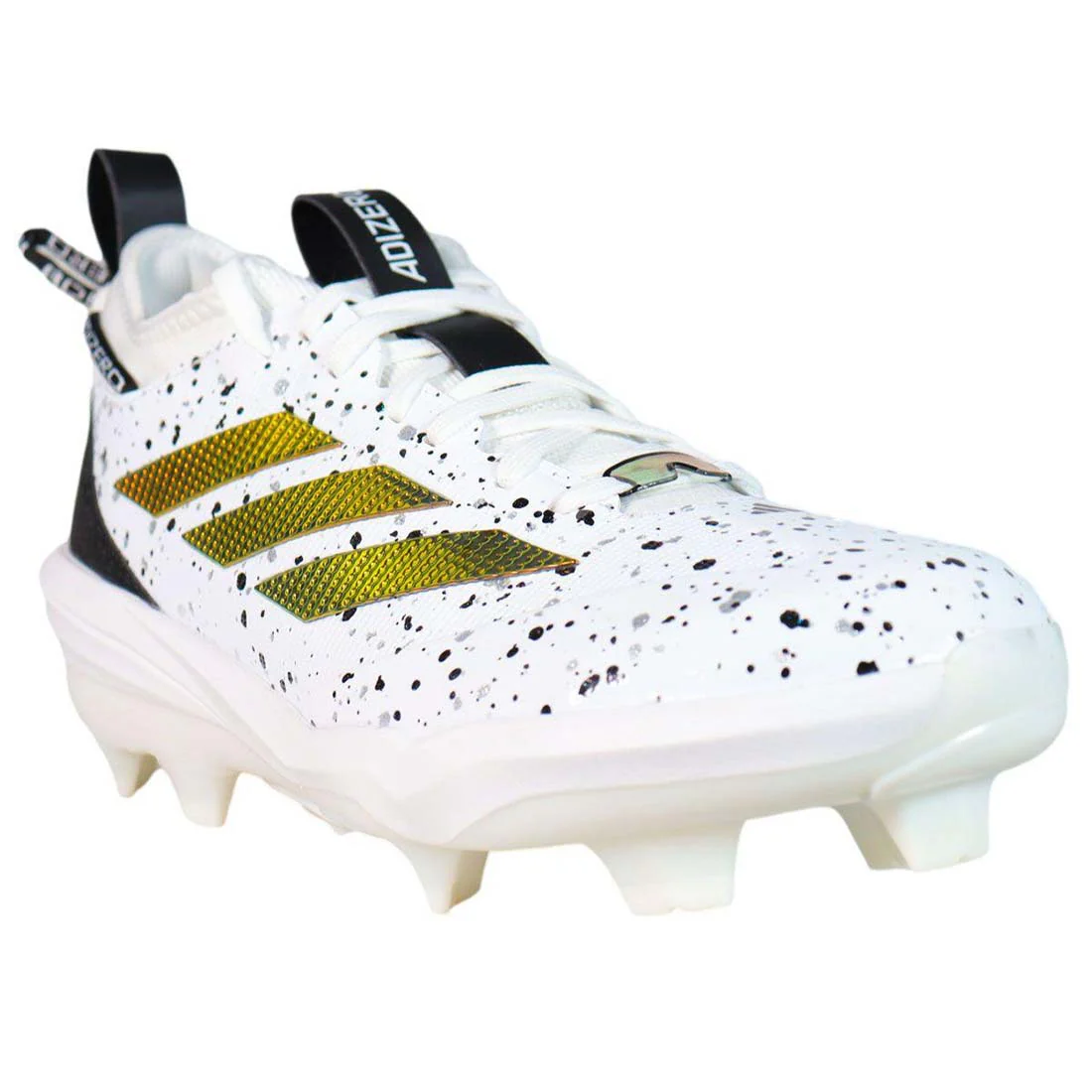 Adidas Adizero Impact 2.0 Shades TPU Baseball Cleat: White/Iridescent - Image 3