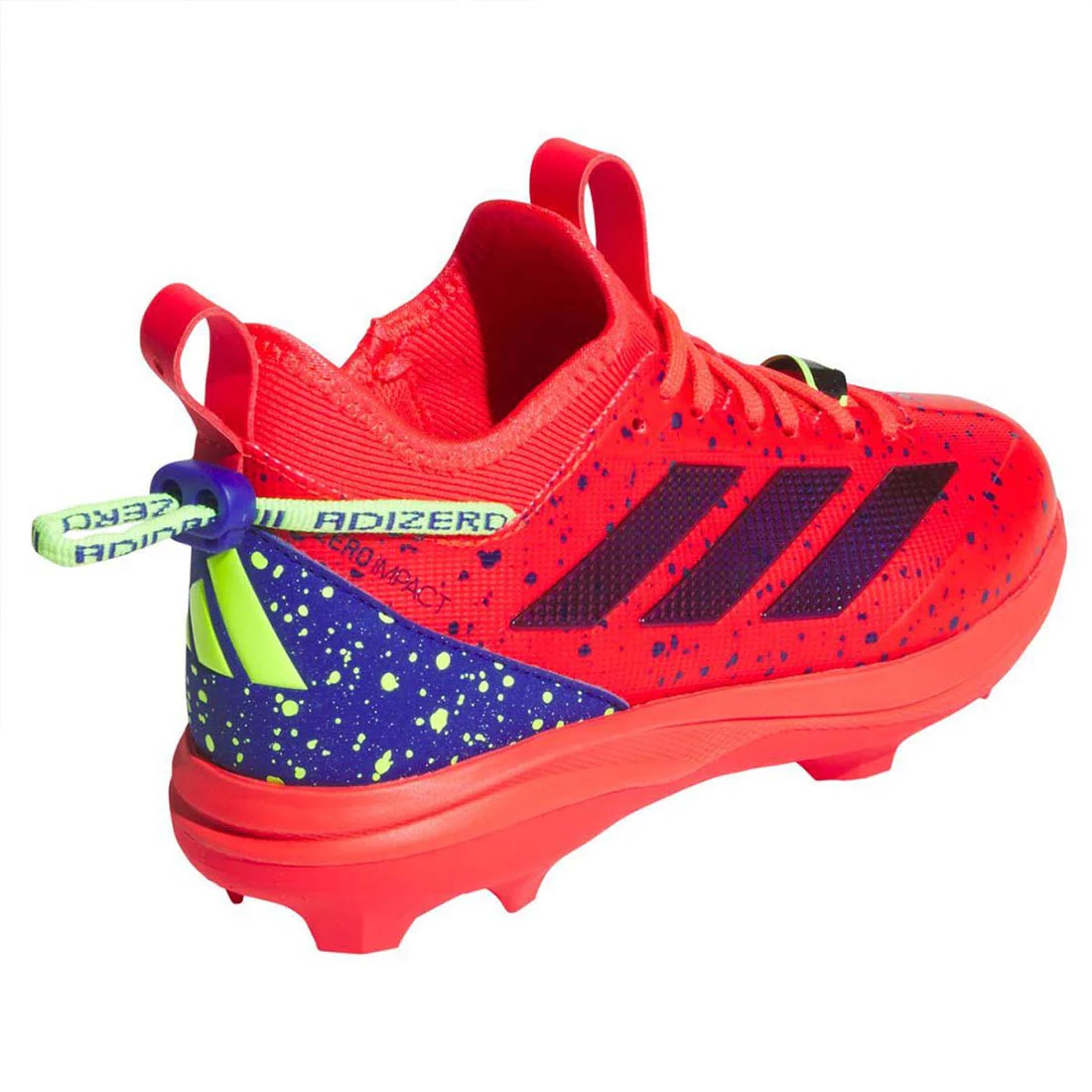 adidas Adizero Impact 2.0 Shades Youth TPU Baseball Cleat: JH9154 - Image 6