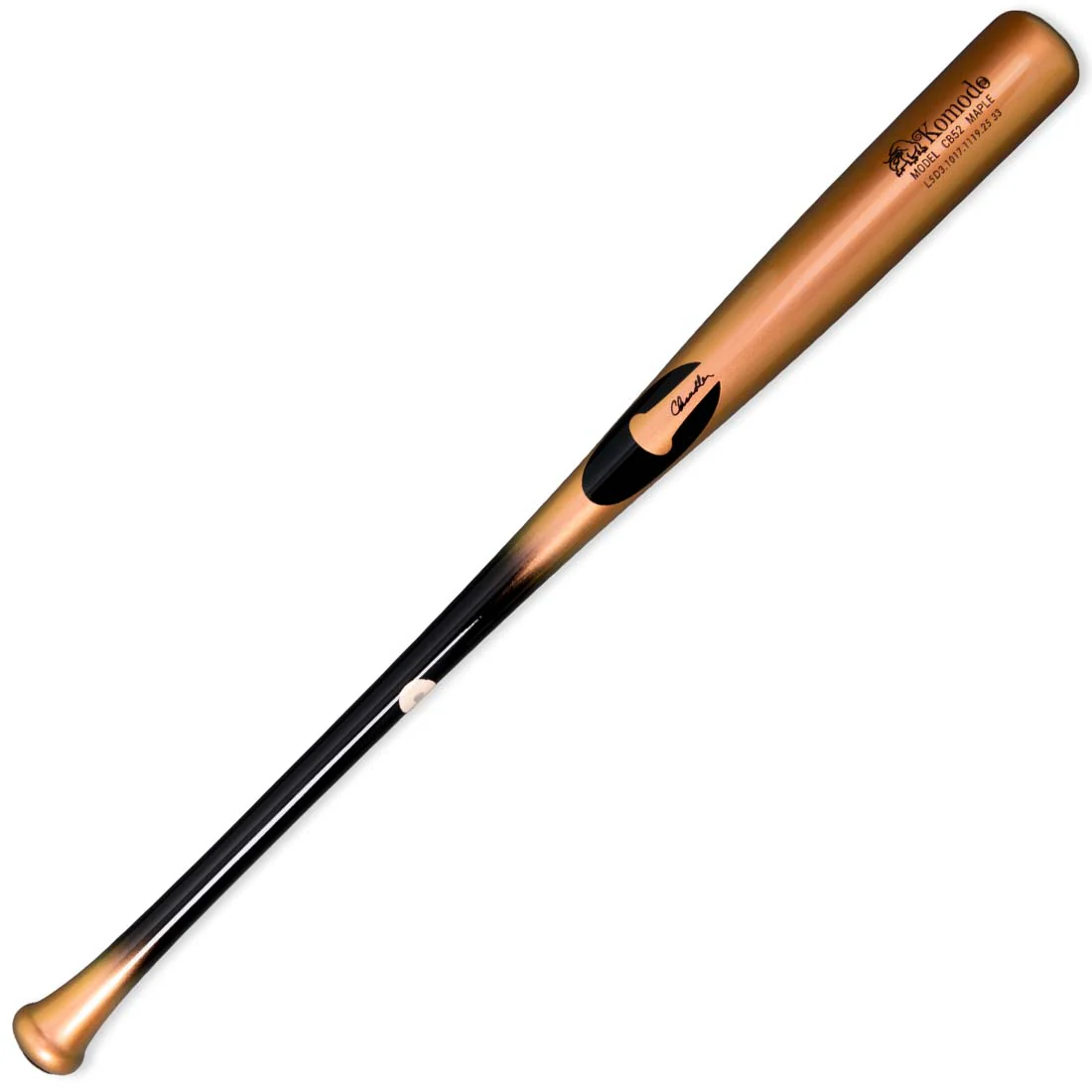 Chandler CB52 Komodo Performance Cut End Loaded Maple Wood Baseball Bat - Image 2