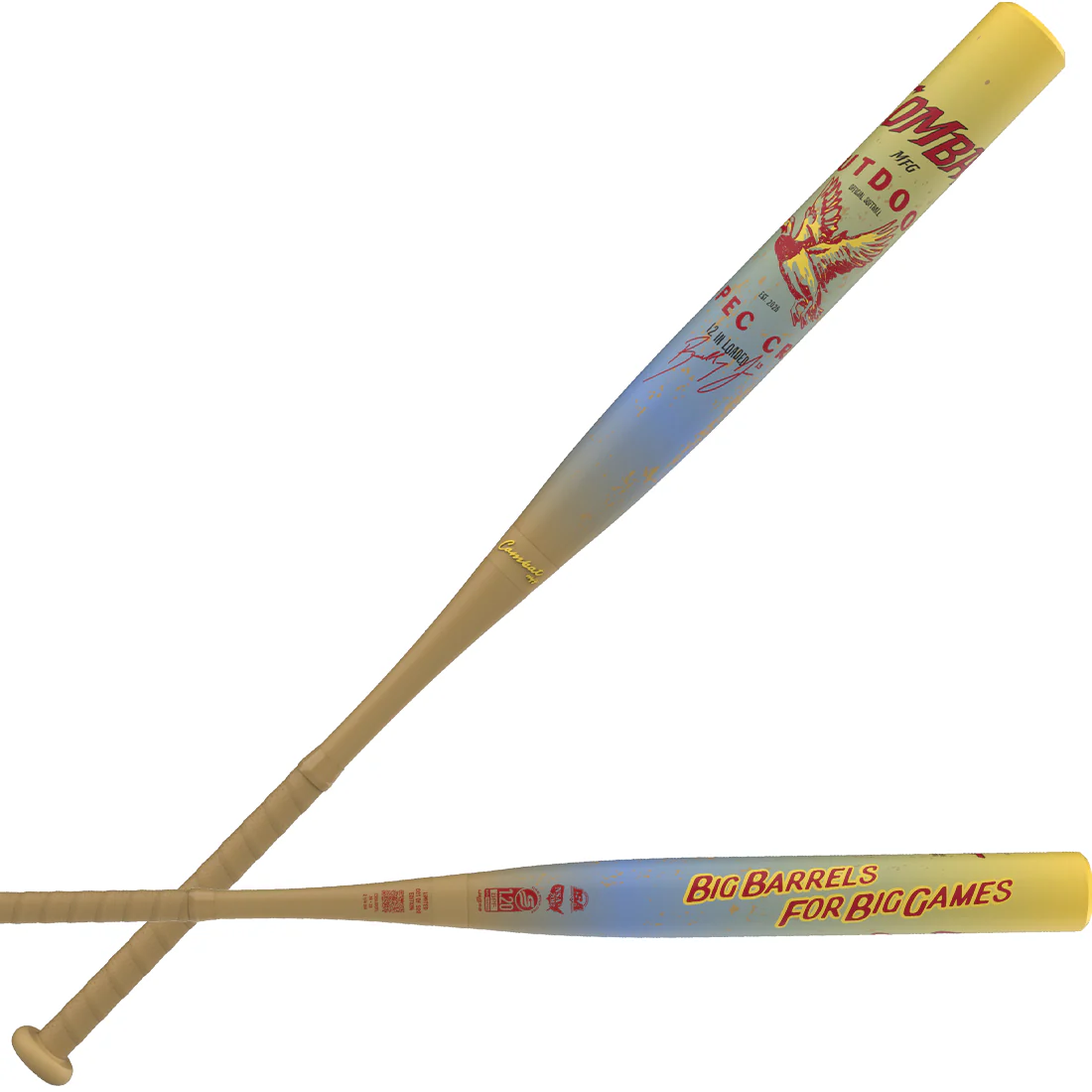 Combat MFG Spec-CR1 Outdoor Series Bradley Jones Signature 12" Loaded USSSA Slowpitch Softball Bat: CSU6JOUTL - Image 2