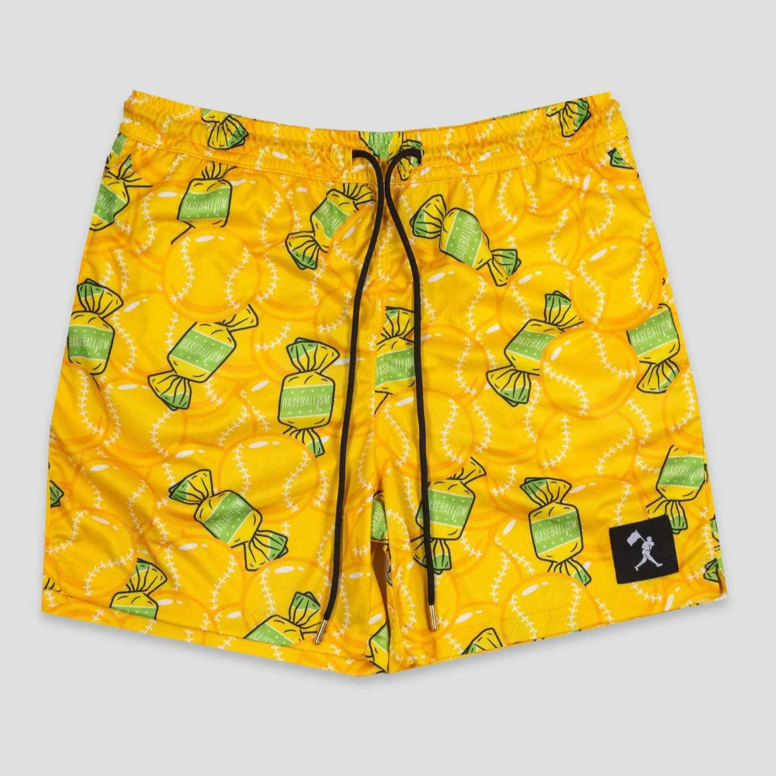 Baseballism Doubles and Bubbles Diamond Air Mesh Banana Shorts - Adult