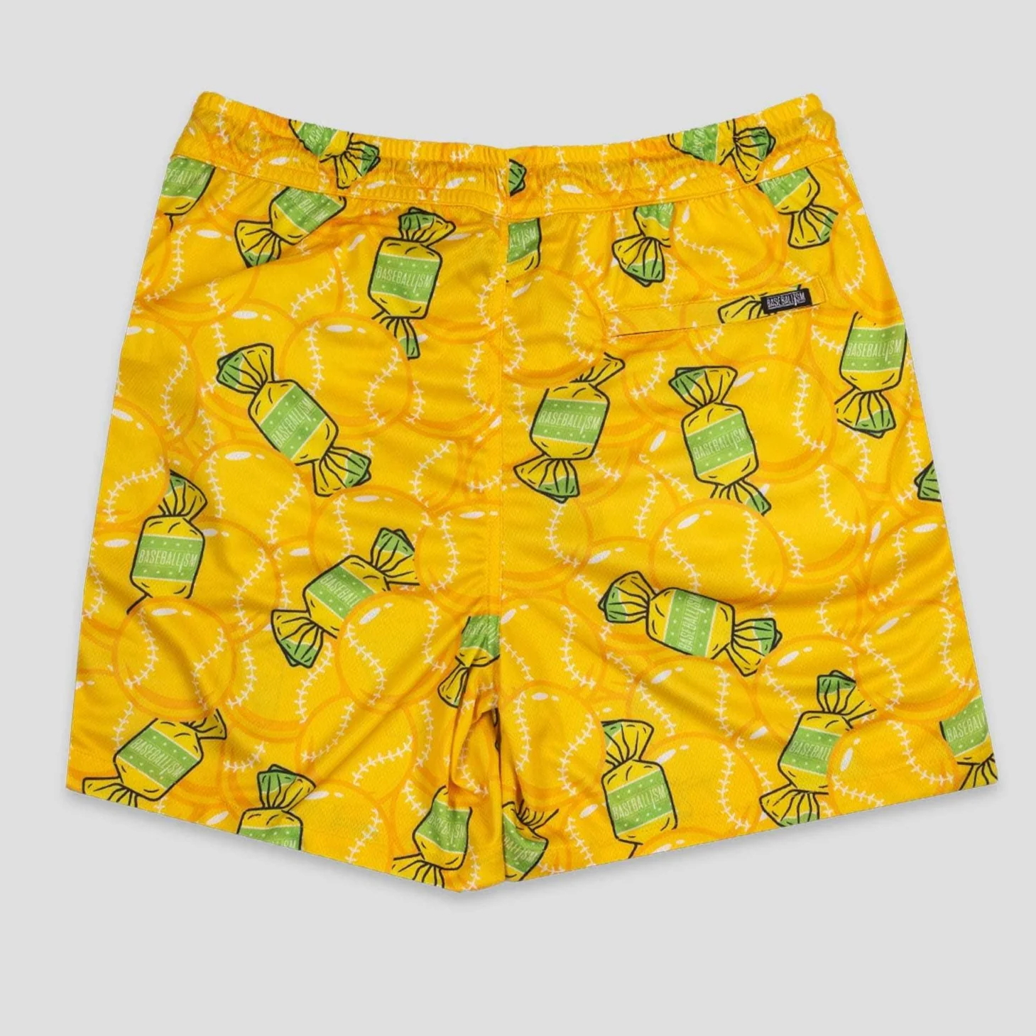 Baseballism Doubles and Bubbles Diamond Air Mesh Banana Shorts - Adult - Image 2