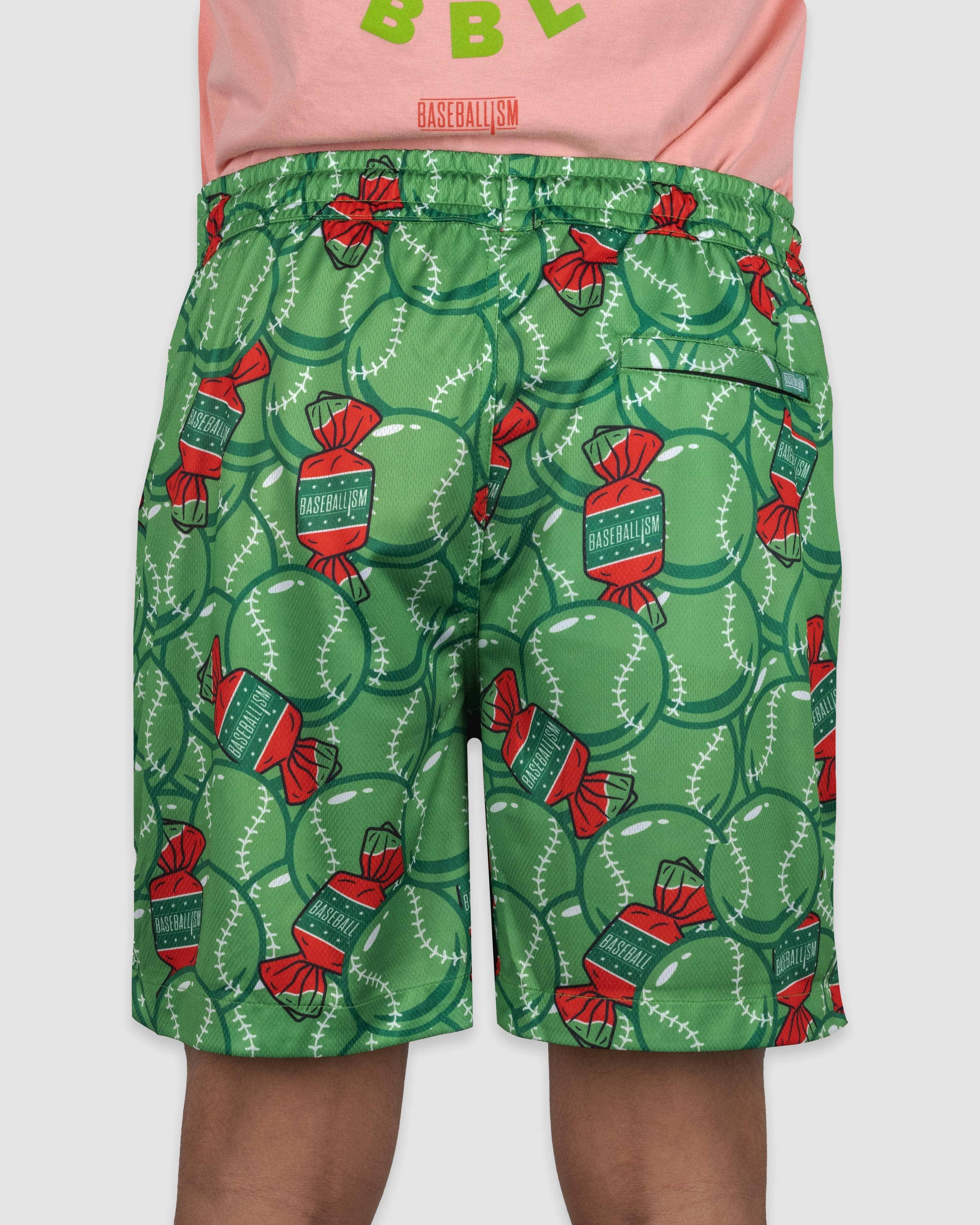 Doubles and Bubbles Diamond Air Mesh Shorts - Walk-Off Watermelon - Image 4