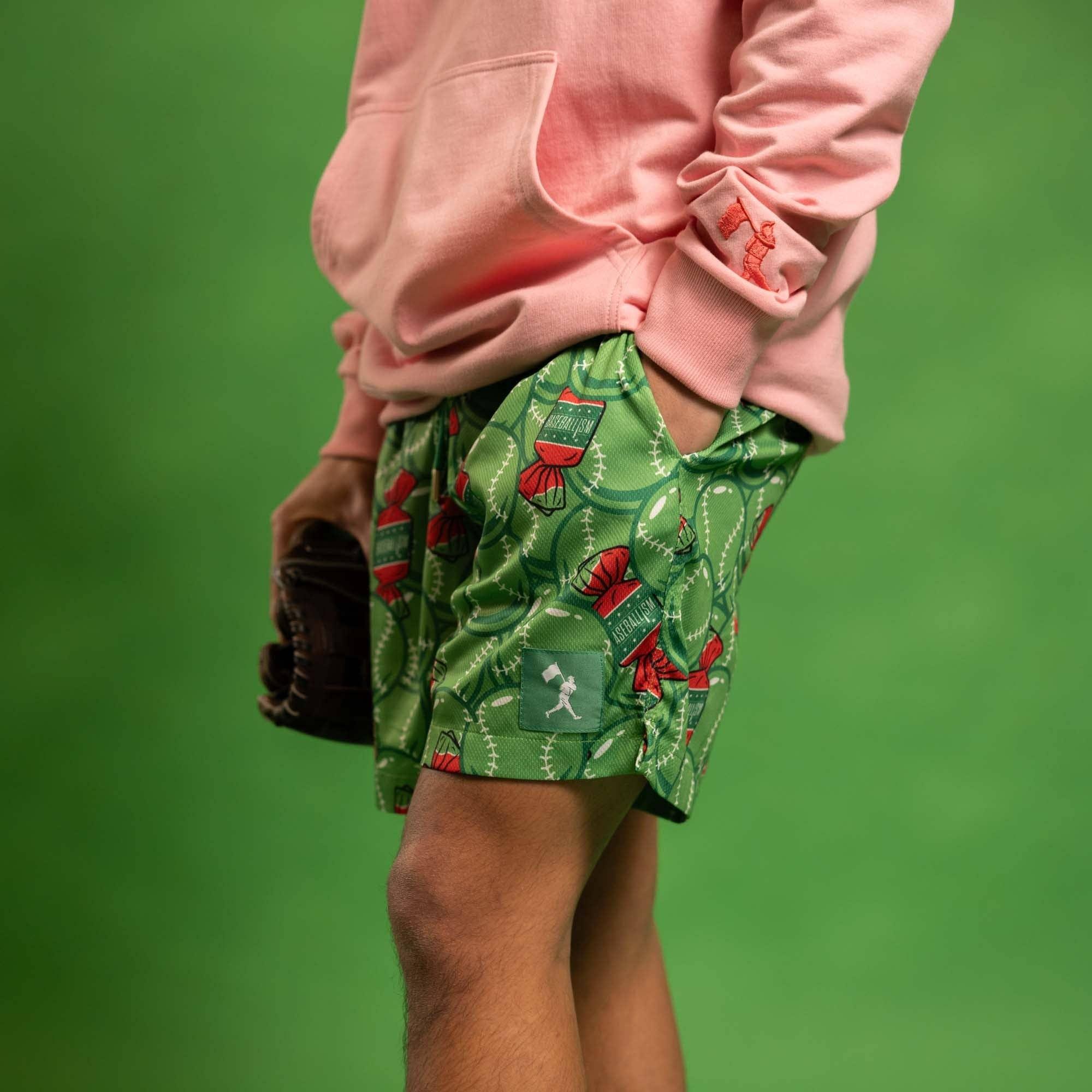 Doubles and Bubbles Diamond Air Mesh Shorts - Walk-Off Watermelon - Image 8