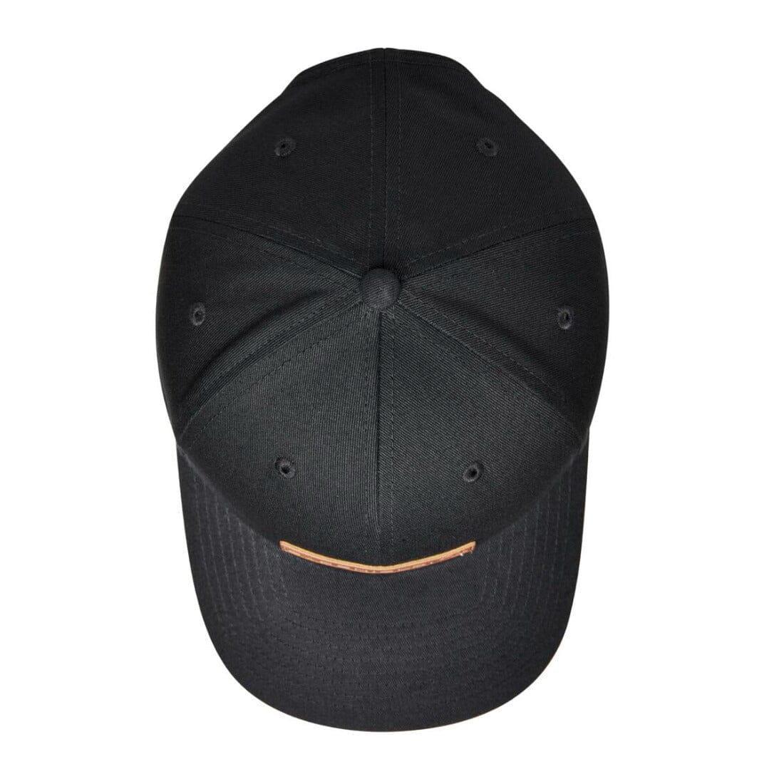 Evoshield Mocha Leather Patch Loopback Black Hat - Image 3