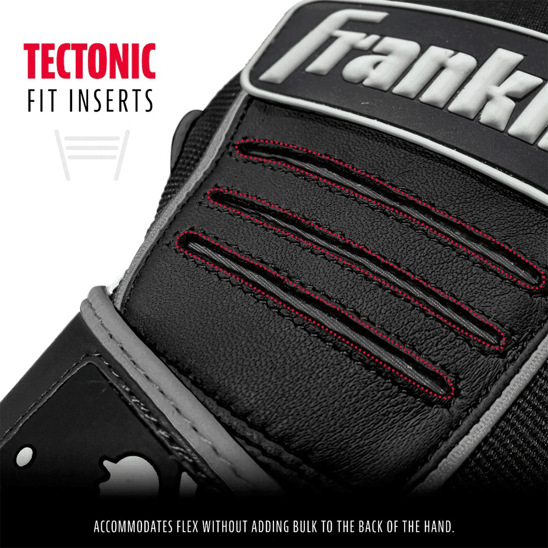 Franklin CFX Pro Black Batting Gloves: 20551F - Image 2
