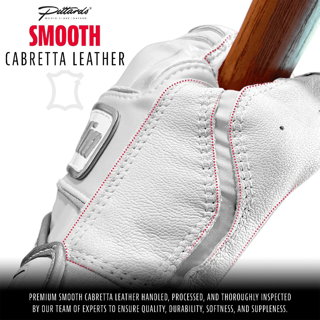 Franklin POWERSTRAP Chrome White Batting Gloves: 20491F - Image 3