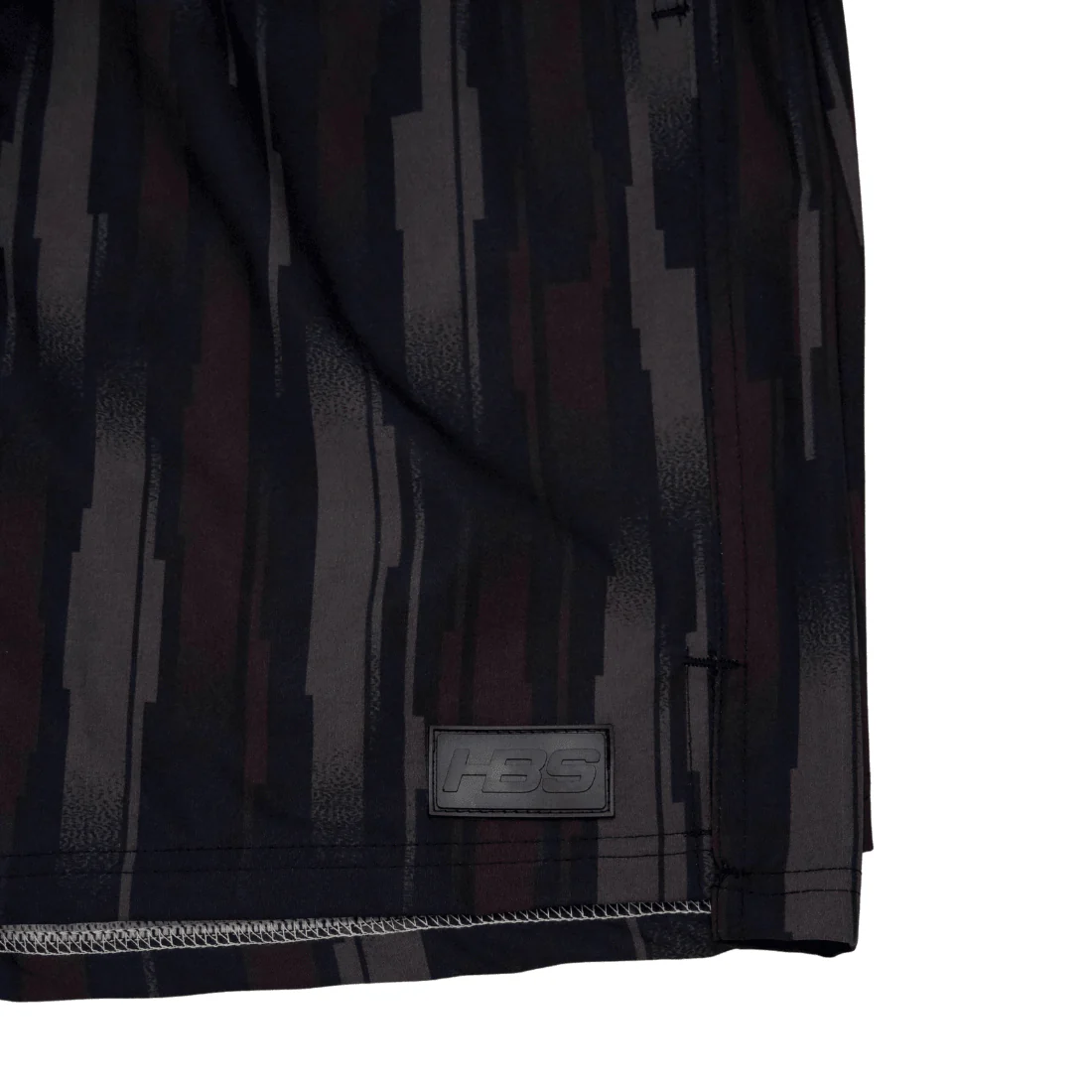 Grey and Black HB Sports Lifestyle Shorts: 8" Inseam - Image 4