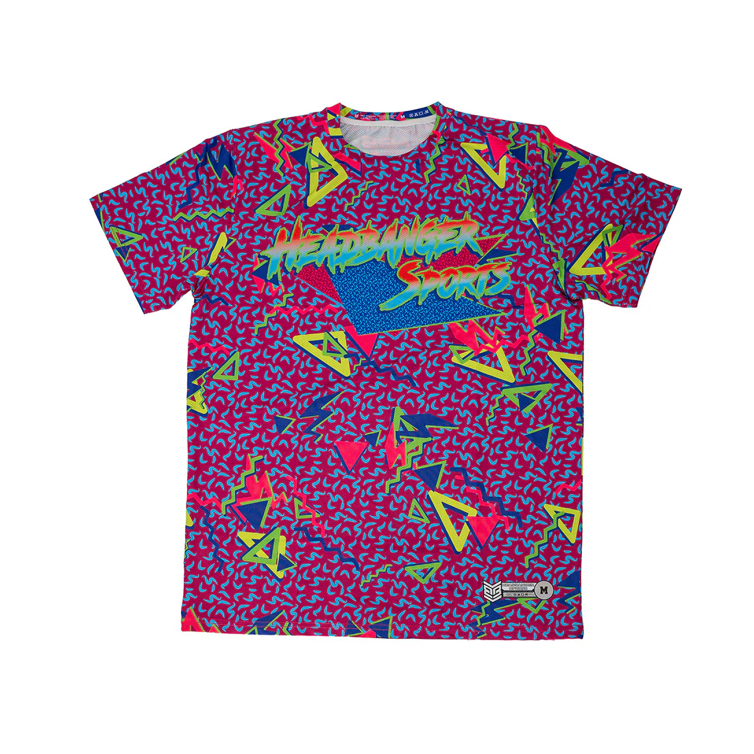 Headbanger Sports "90's Retro" Short Sleeve Micro Mesh Jersey: Pink - Image 4