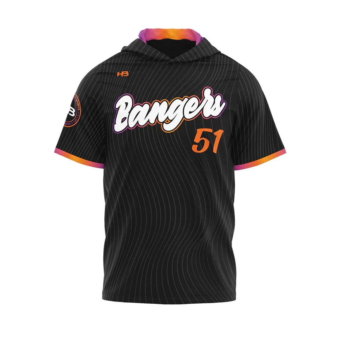 Headbanger Sports Exclusive "City Connect" Short Sleeve Lightweight Hoodies - Image 8