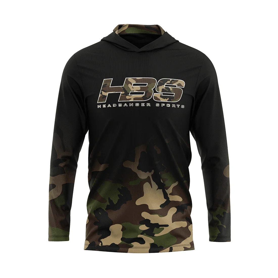 Headbanger Sports Exclusive 2025 "Military Worlds" Camo Lightweight Mesh Long Sleeve Hoodies - Image 2