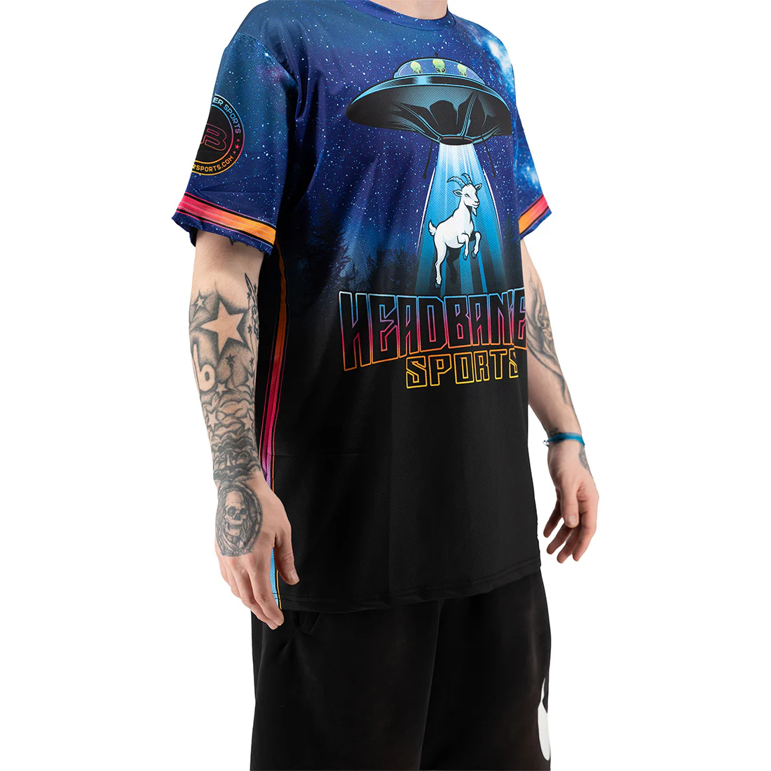 Headbanger Sports "The Galactic Goat" Short Sleeve Micro Mesh Jersey - Image 3