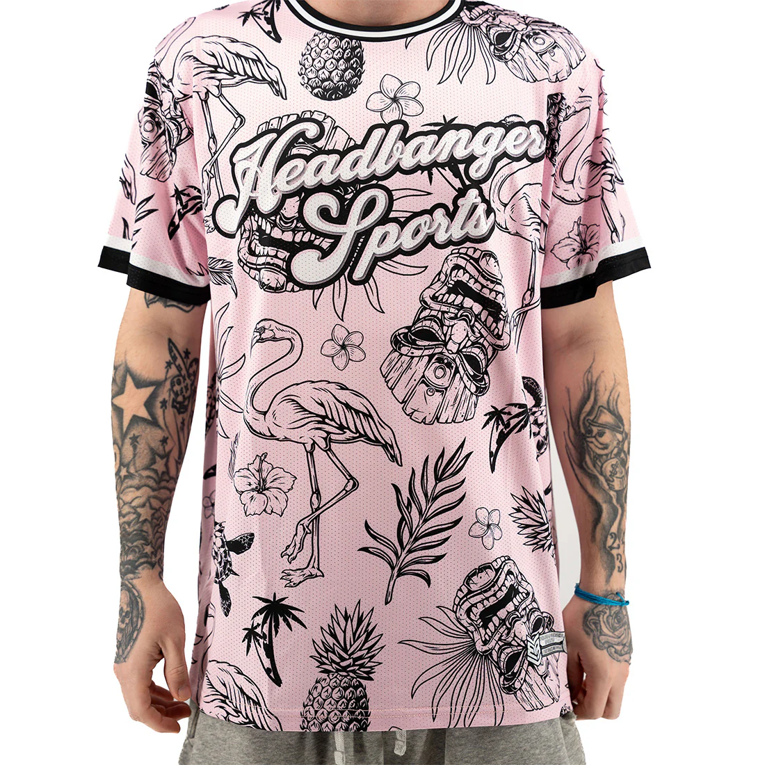 Headbanger Sports "Tropical Tiki" Short Sleeve Micro Sleeve Jersey: Multiple Colors - Image 9