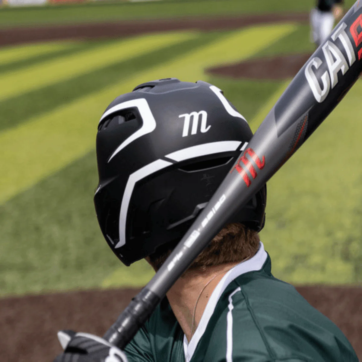 Marucci Duravent Two Tone Baseball Batting Helmet w/ Jaw Guard - Image 8