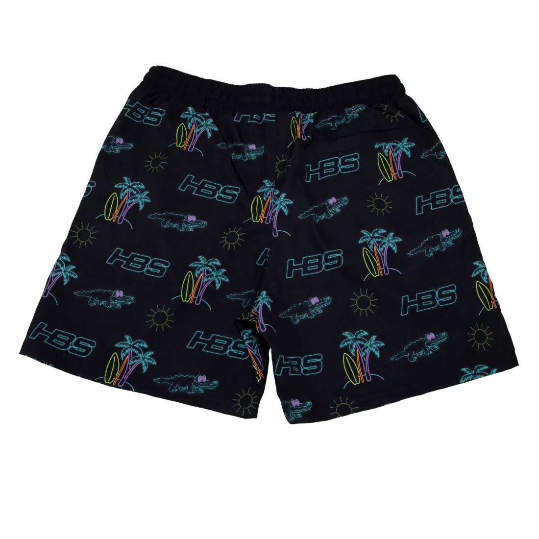'Neon Summer' HB Sports Lifestyle Shorts: 6" Inseam - Image 3
