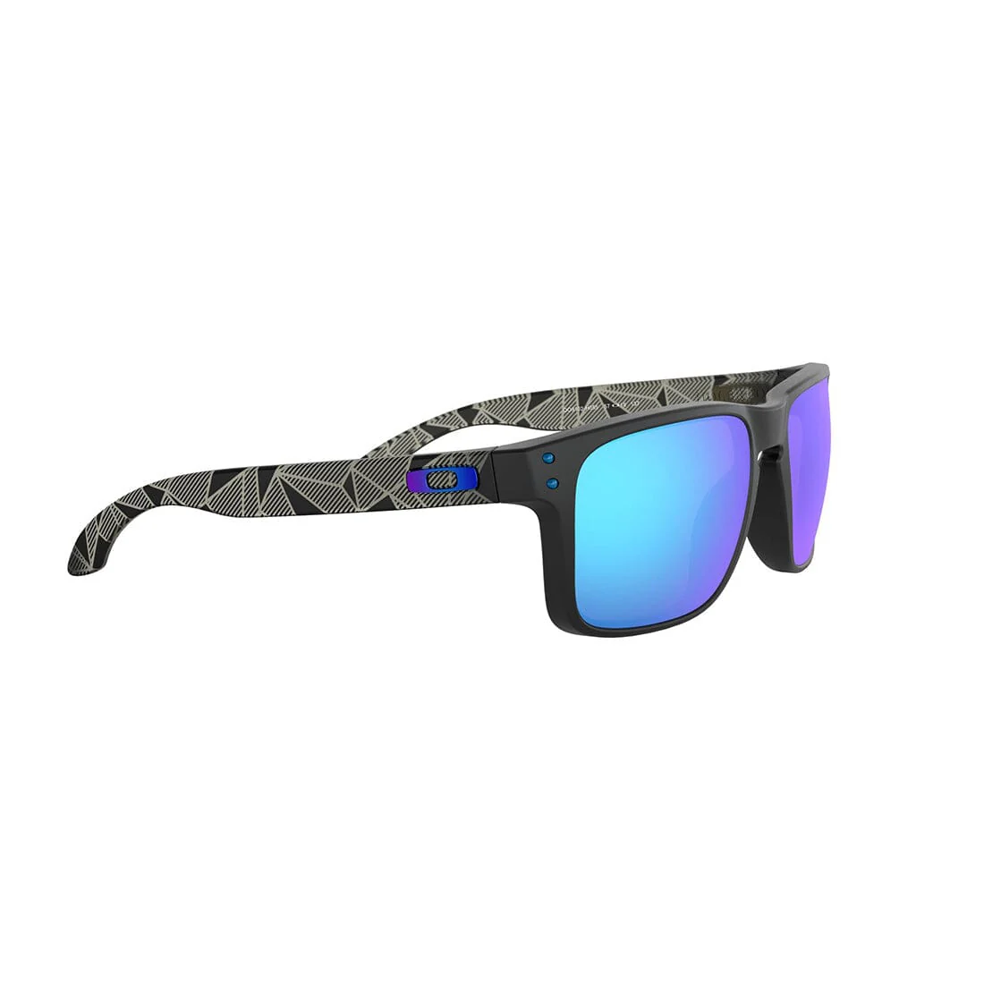 OAKLEY HOLBROOK Sunglasses Matte Black: Prizm Sapphire Polarized - Image 4