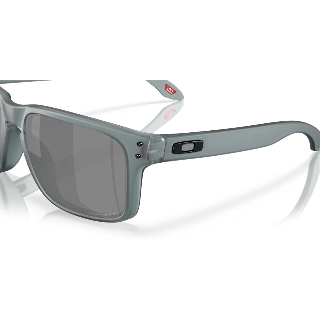 OAKLEY HOLBROOK Sunglasses Matte Crystal Black: Prizm Black Polarized - Image 6