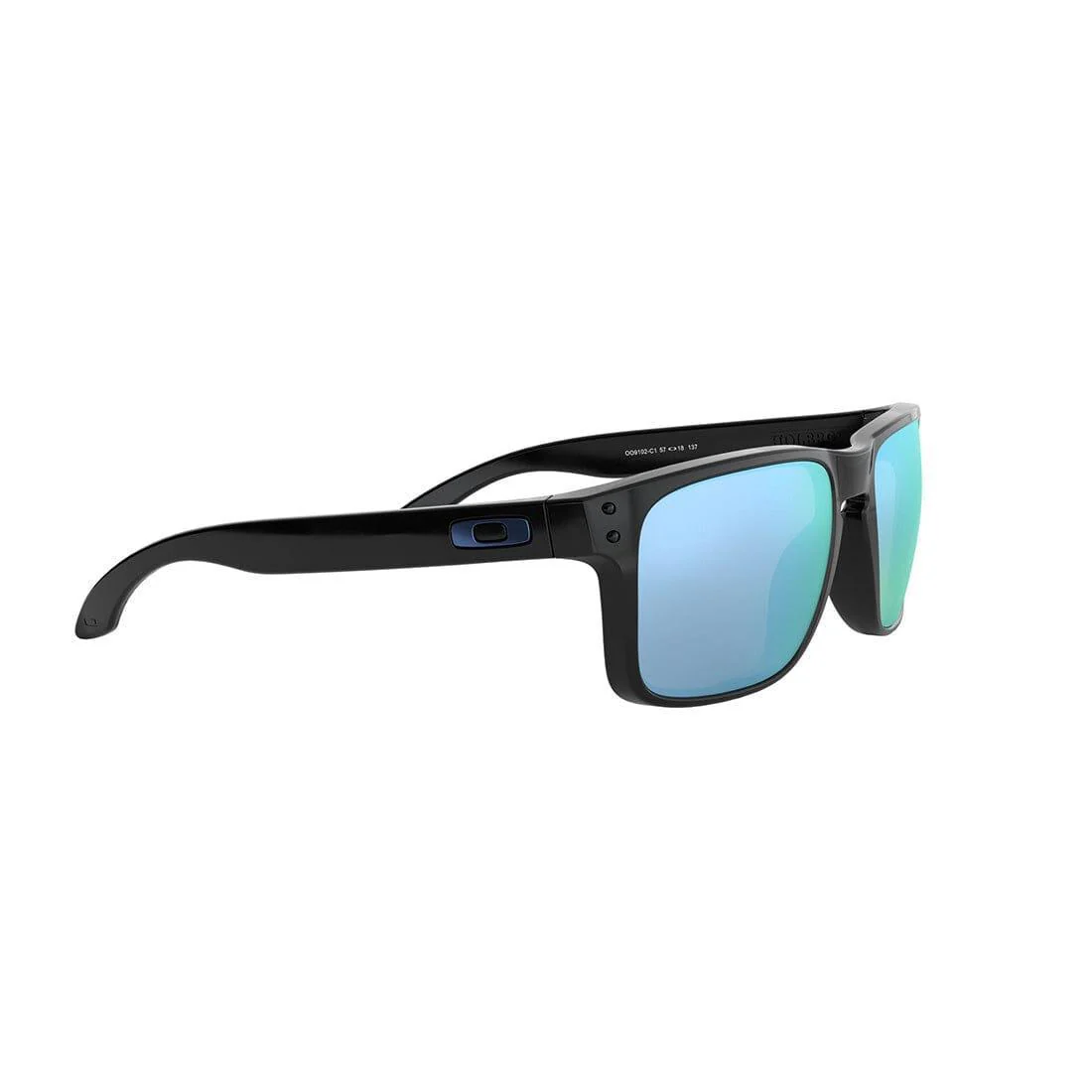 OAKLEY HOLBROOK Sunglasses Polished Black: Prizm Deep Water Polarized - Image 4