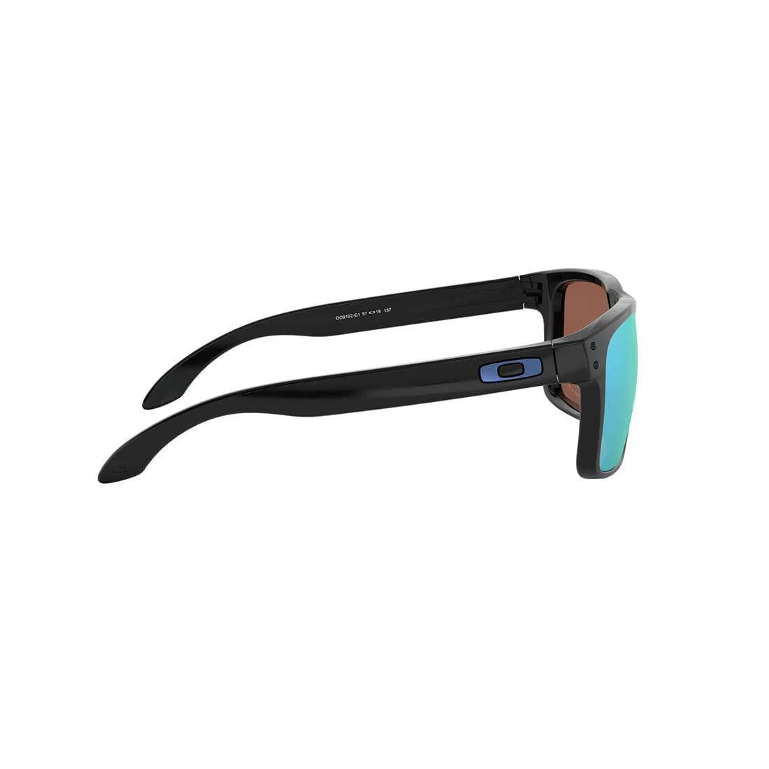 OAKLEY HOLBROOK Sunglasses Polished Black: Prizm Deep Water Polarized - Image 5