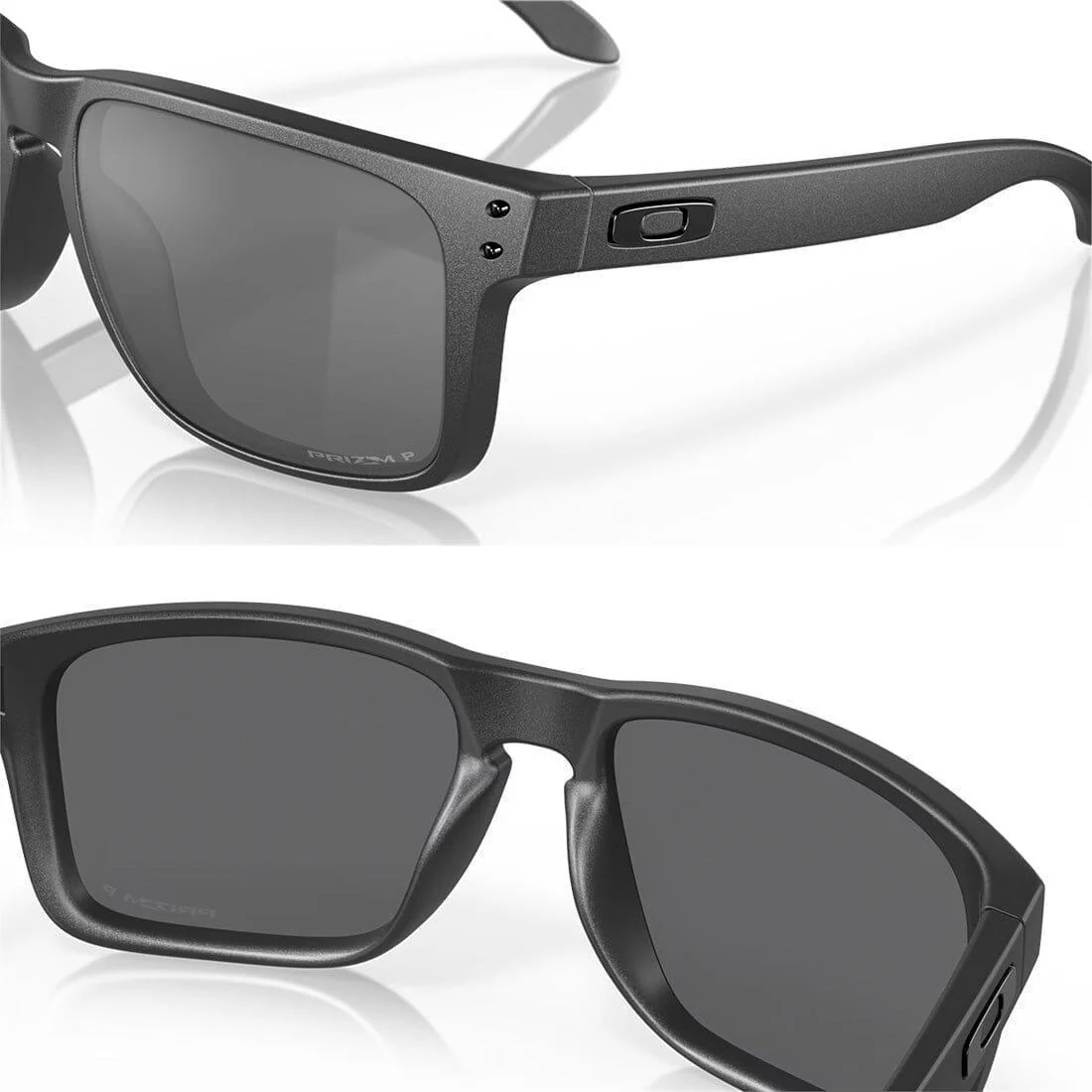 OAKLEY HOLBROOK XL Sunglasses Dark Steel Grey: Prizm Black Polarized - Image 5