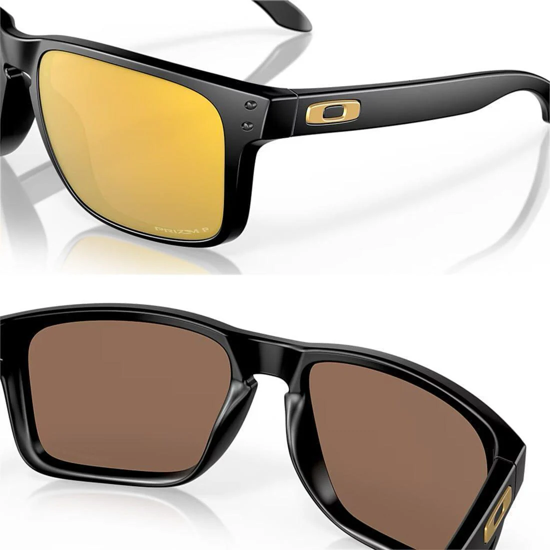 OAKLEY HOLBROOK XL Sunglasses Matte Black: Prizm 24K Polarized - Image 5