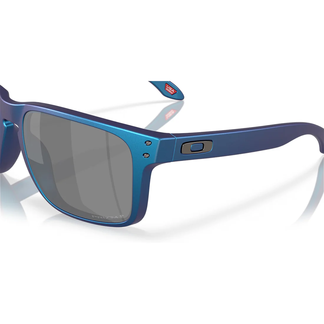 OAKLEY HOLBROOK XL Sunglasses Matte Cyan/Blue Colorshift: Prizm Black Polarized - Image 6