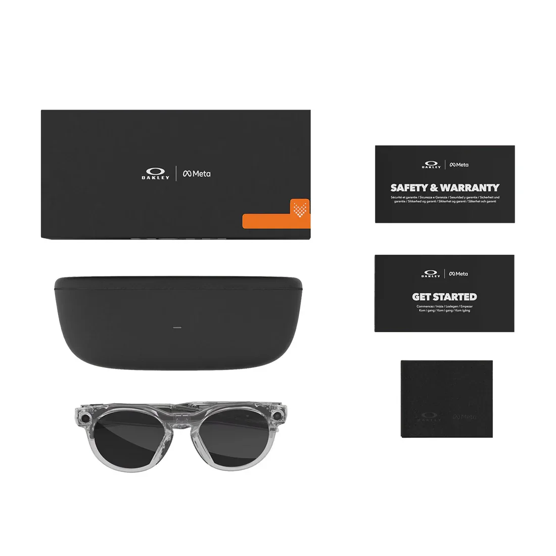 Oakley Meta HSTN Glasses: Transitions Grey / Transitions Lenses, Clear Frame - Image 7