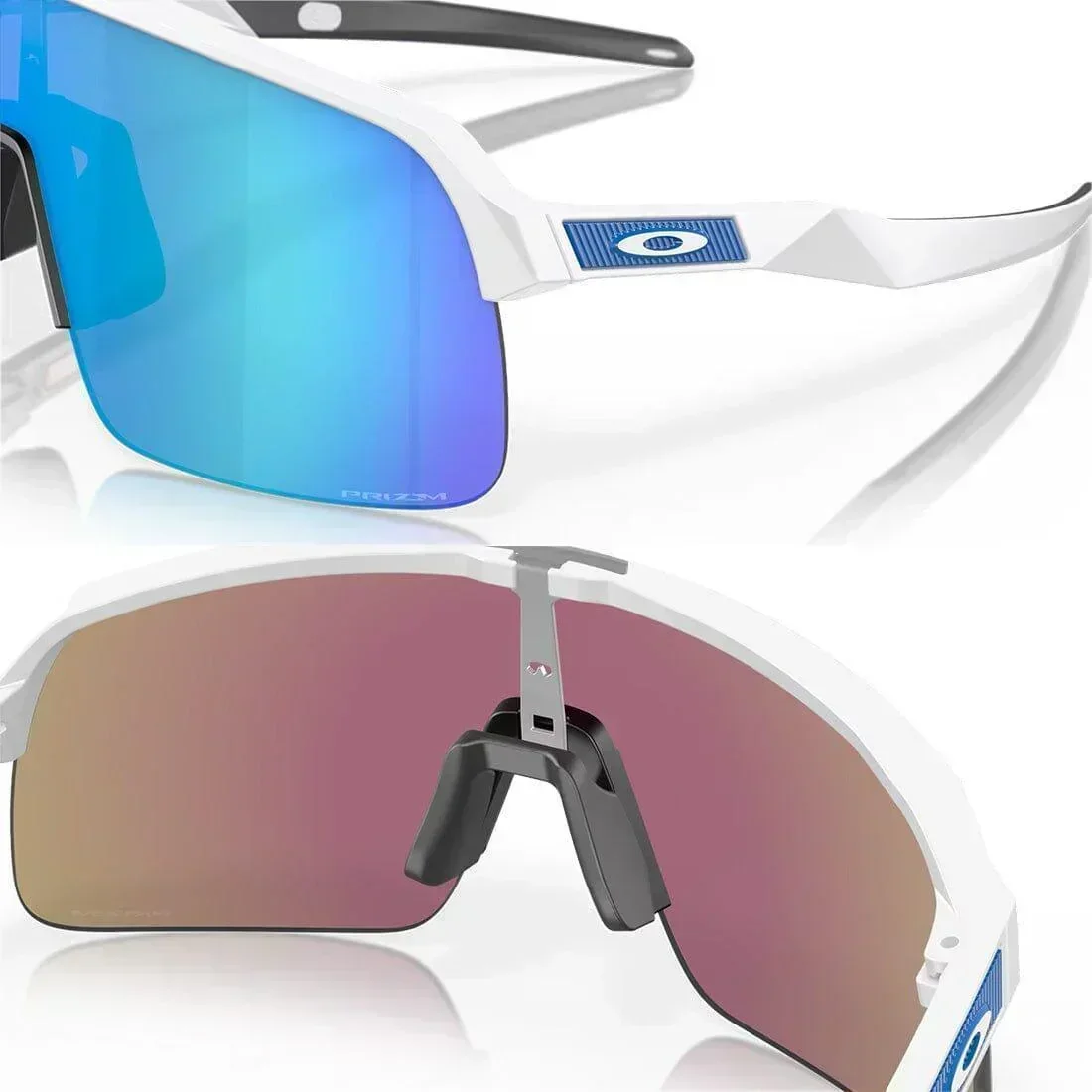 Oakley SUTRO Lite Sunglasses Matte White: Prizm Sapphire - Image 5