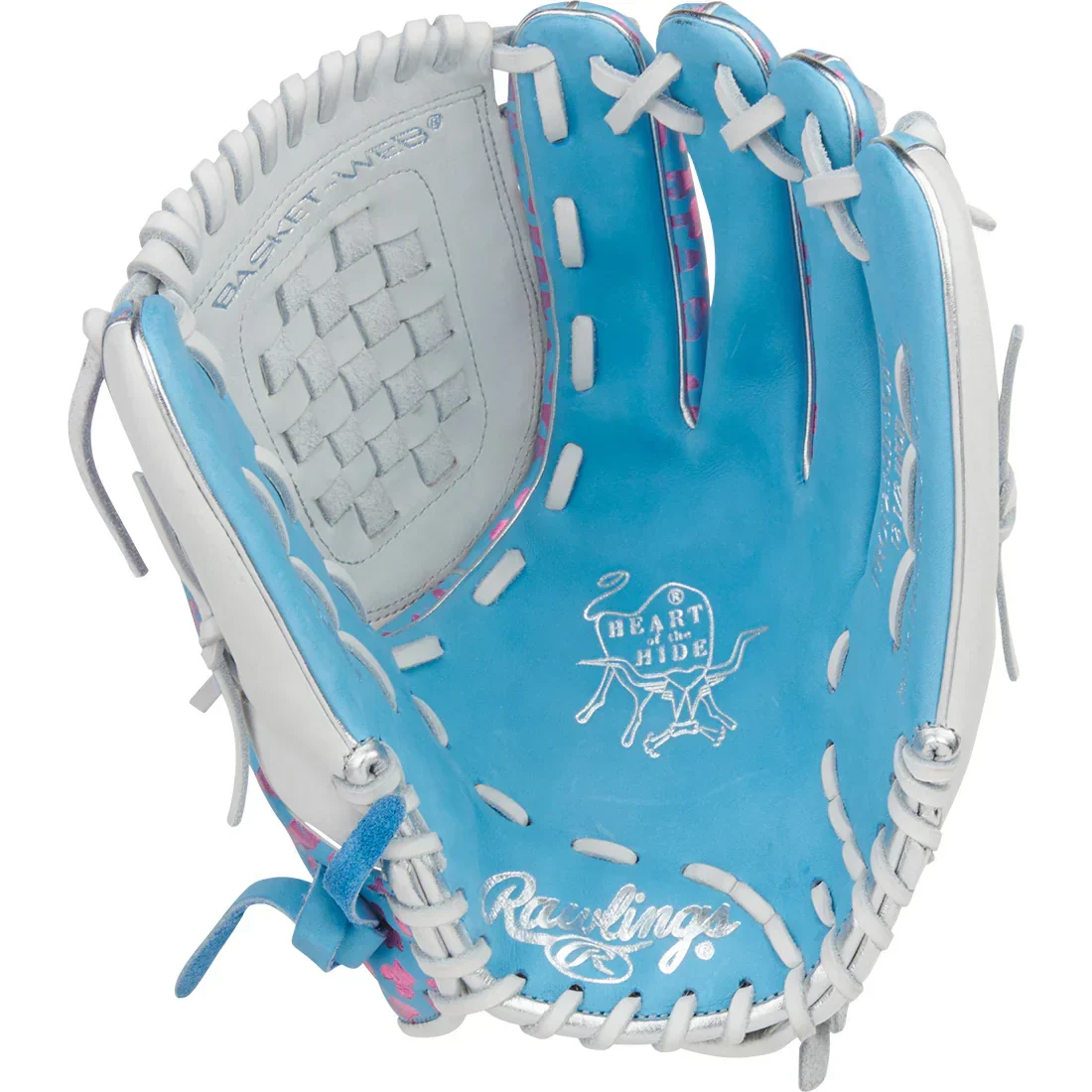 Rawlings Heart of the Hide 12.5" Foil Print Fastpitch Softball Glove: PRO125SB-3CBW - Image 2