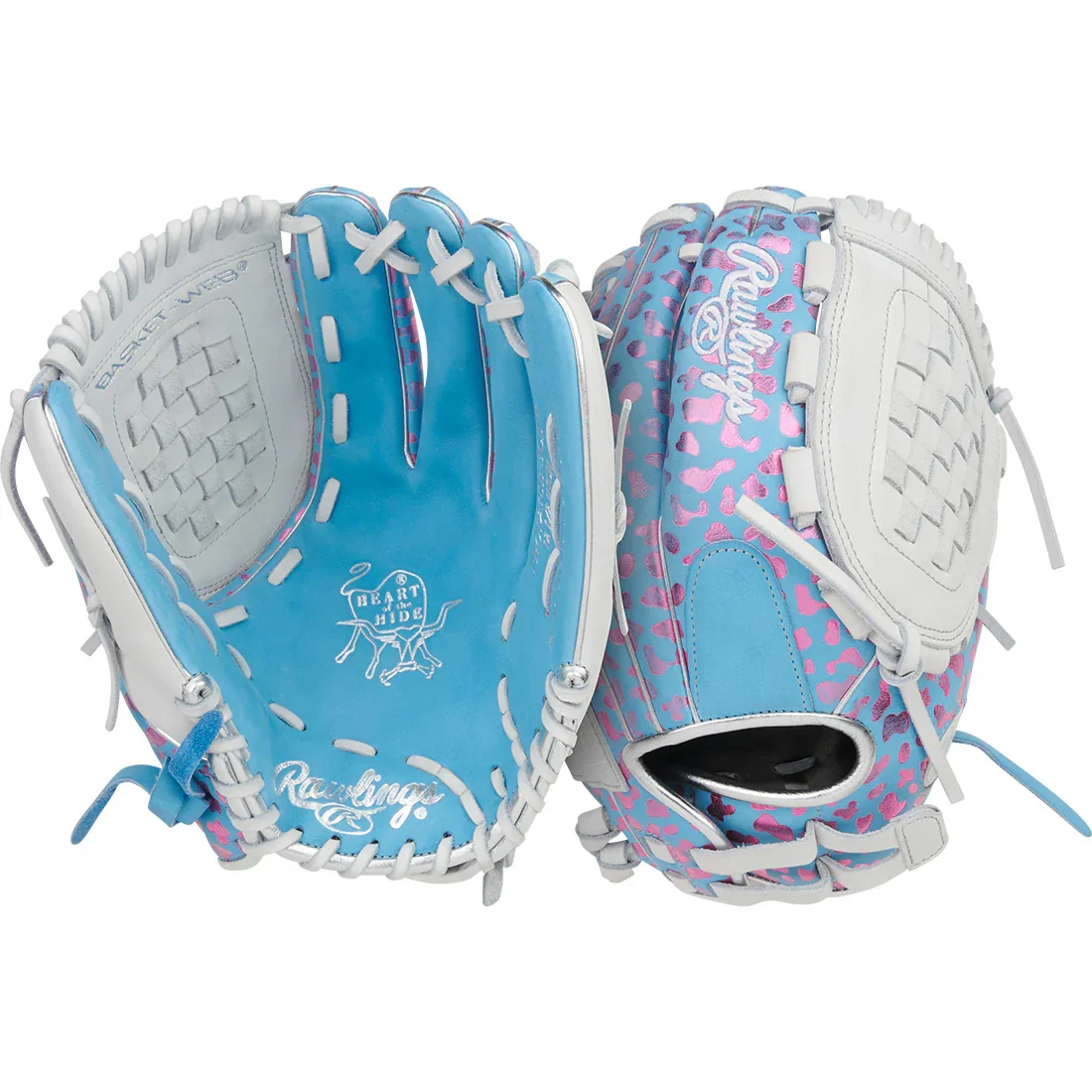 Rawlings Heart of the Hide 12.5" Foil Print Fastpitch Softball Glove: PRO125SB-3CBW - Image 5