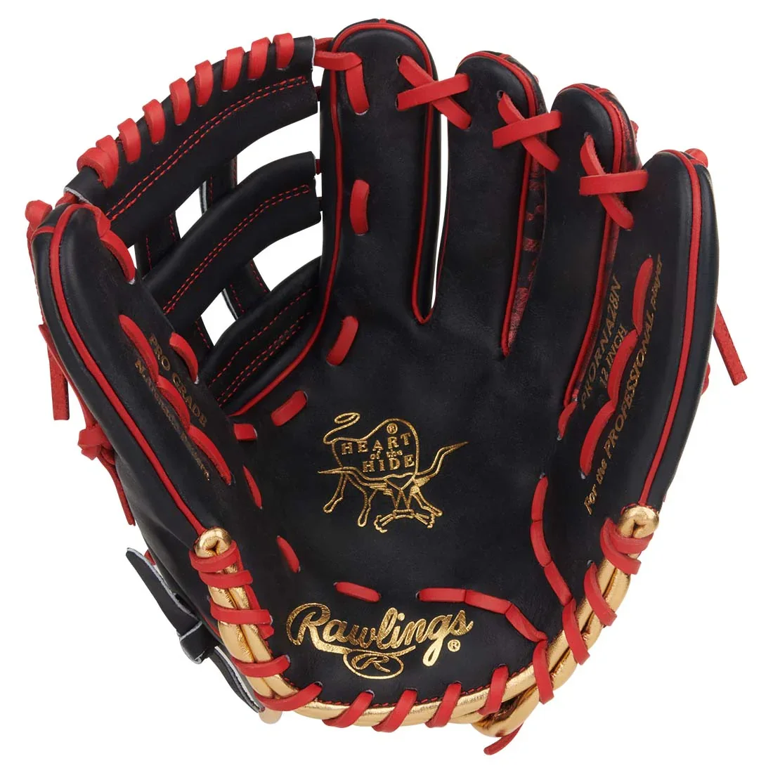 Rawlings Heart of the Hide 12" Outfield Baseball Glove: PRORNA28N - Image 3