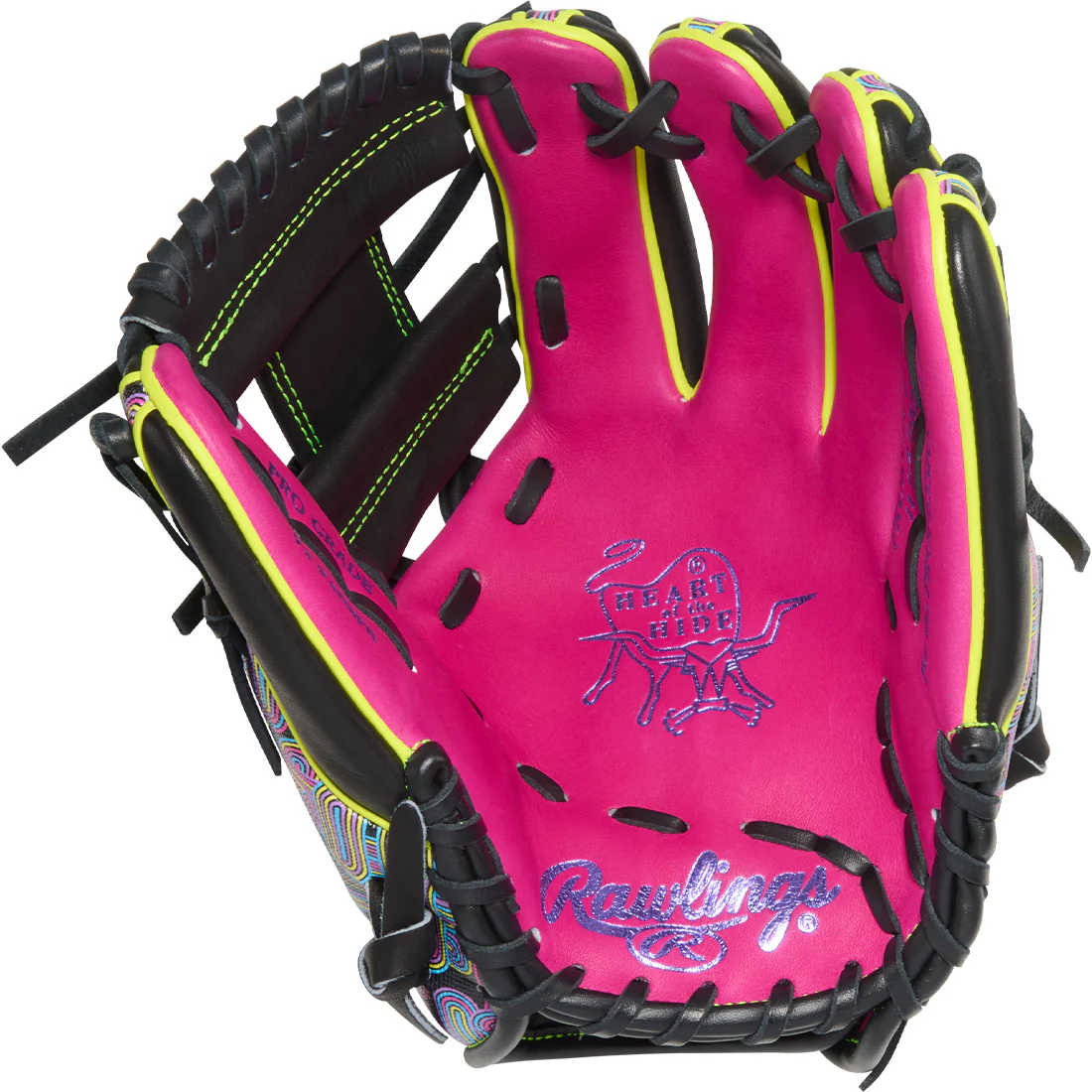 Rawlings Heart of the Hide Color Sync 10 11.5" Infield Baseball Glove: PROR934-2BEB - Image 2