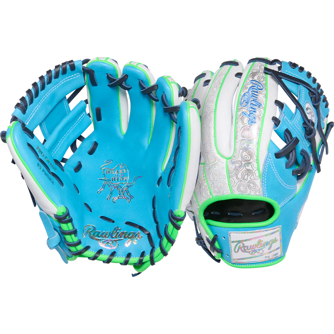Rawlings Heart of the Hide Color Sync 10 11.5" Infield Baseball Glove: PROR934-2CBW - Image 5